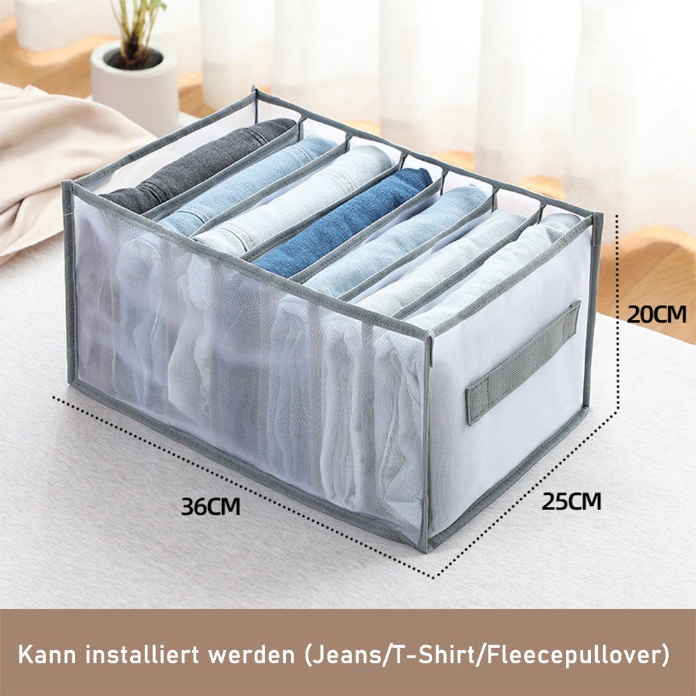 zggzerg Aufbewahrungsbox Kleiderschrank Ordnungssystem für Jeans günstig online kaufen