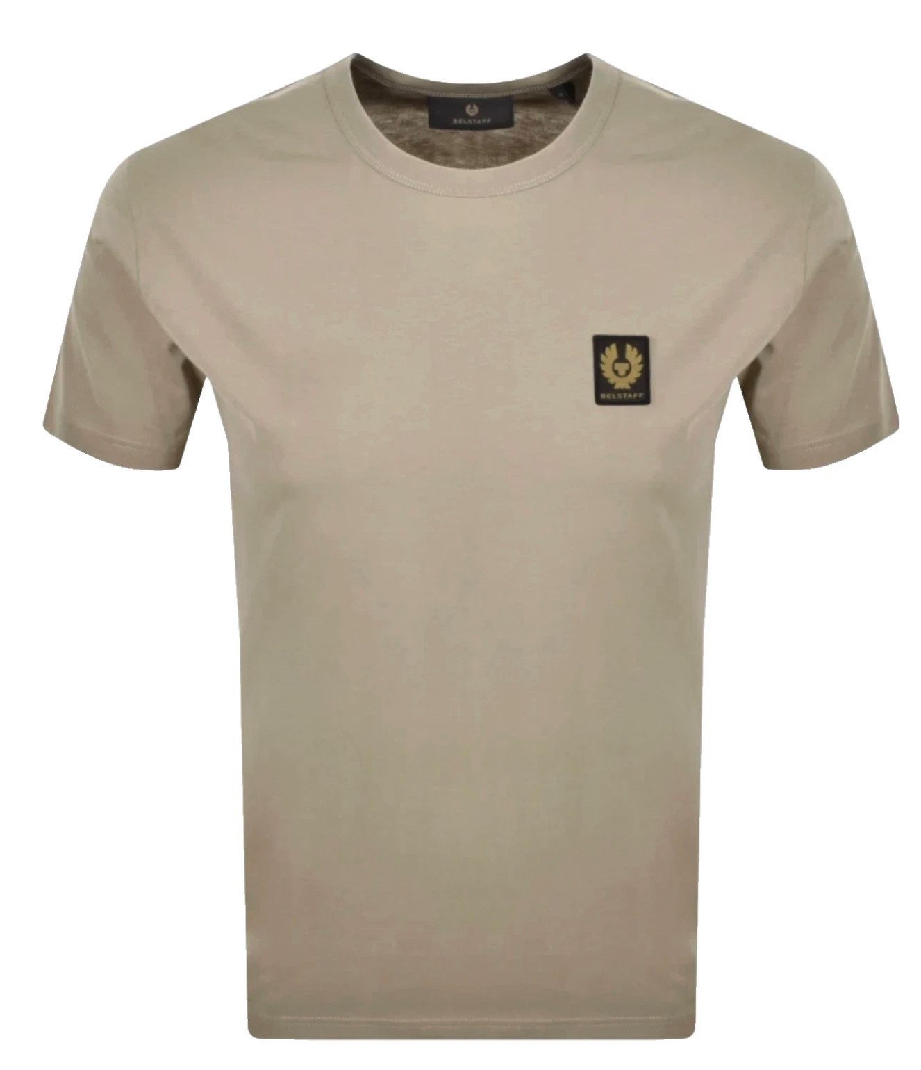 Belstaff T-Shirt Retro 1924 Patch Regular Fit Shirt Gesticktem Rand versehe günstig online kaufen