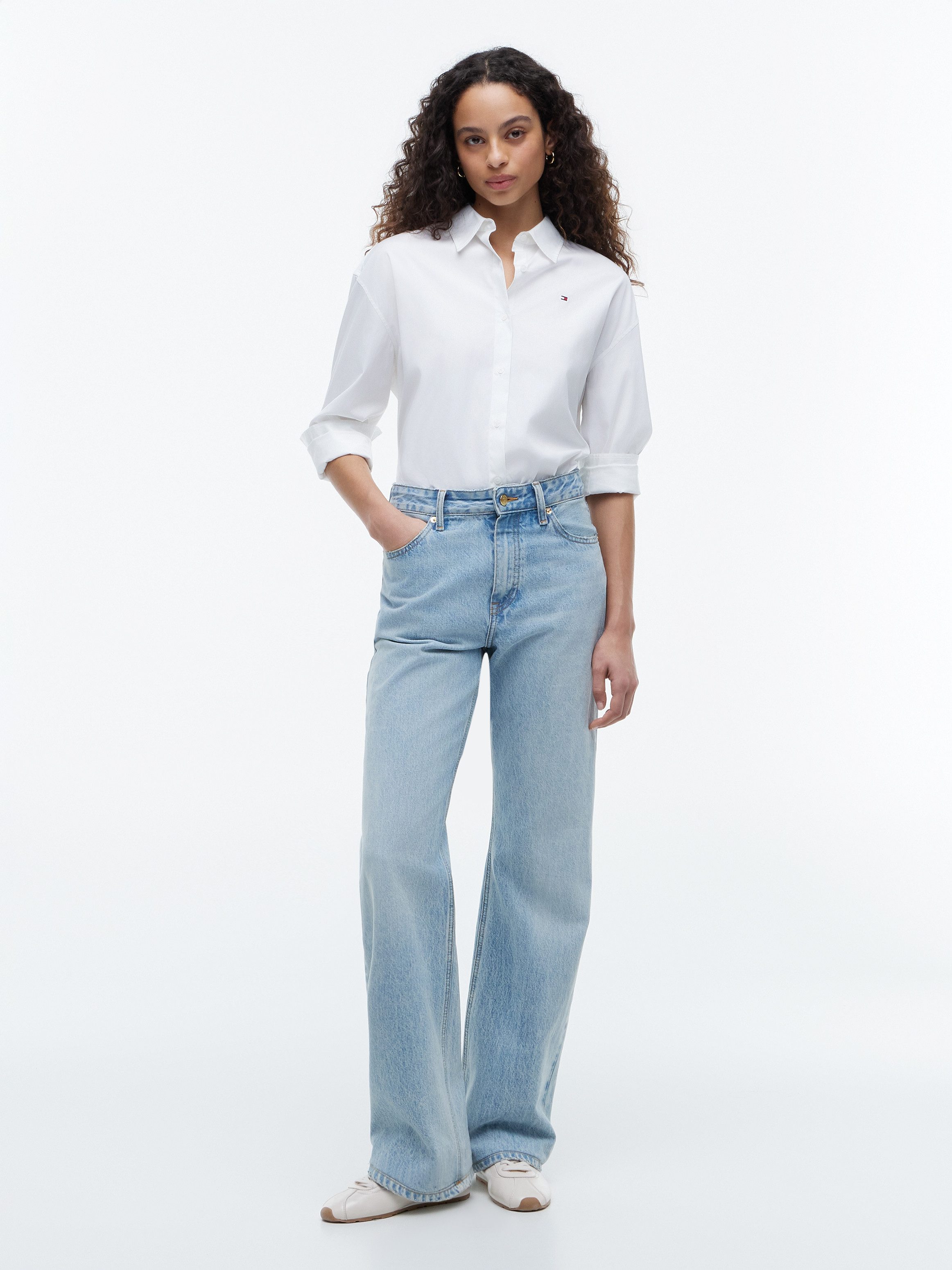 Tommy Hilfiger Straight-Jeans LOOSE STRAIGHT CAM RW Baumwolle, straight fit, regular waist – Bild 4 von 5
