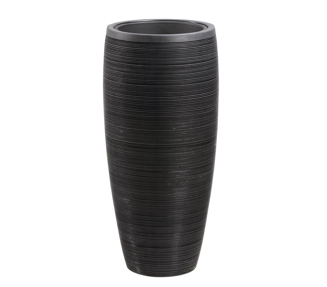 Dehner Übertopf Pflanzvase Singapur in Riffeloptik, günstig online kaufen