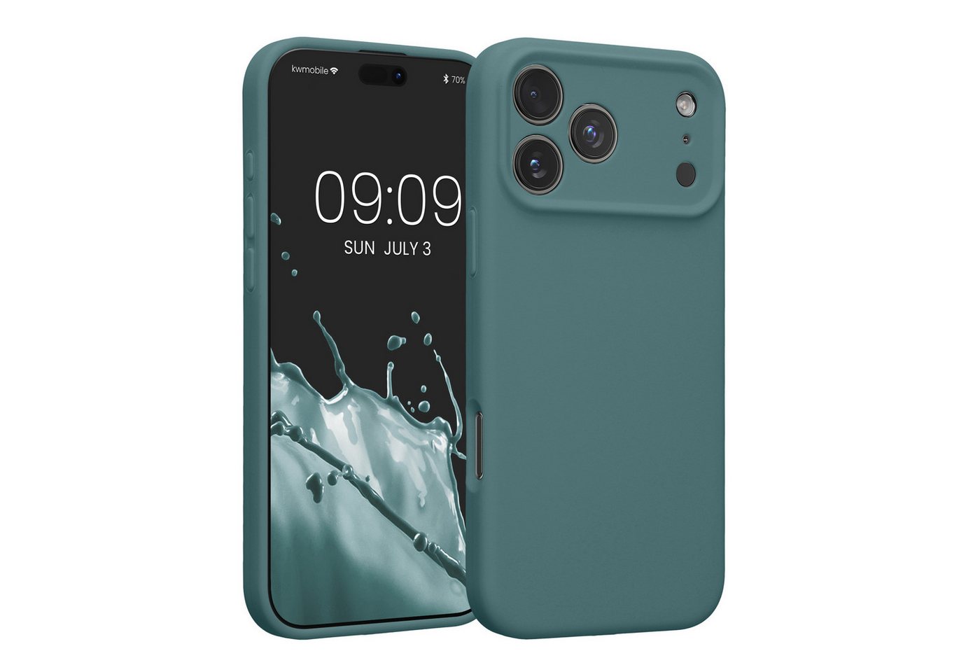 kwmobile Smartphone-Hülle Handyhülle für Apple iPhone 18 Pro Max / iPhone 17 Pro Max Hülle, Hülle Silikon gummiert - Handyhülle - Handy Case in Arctic Night