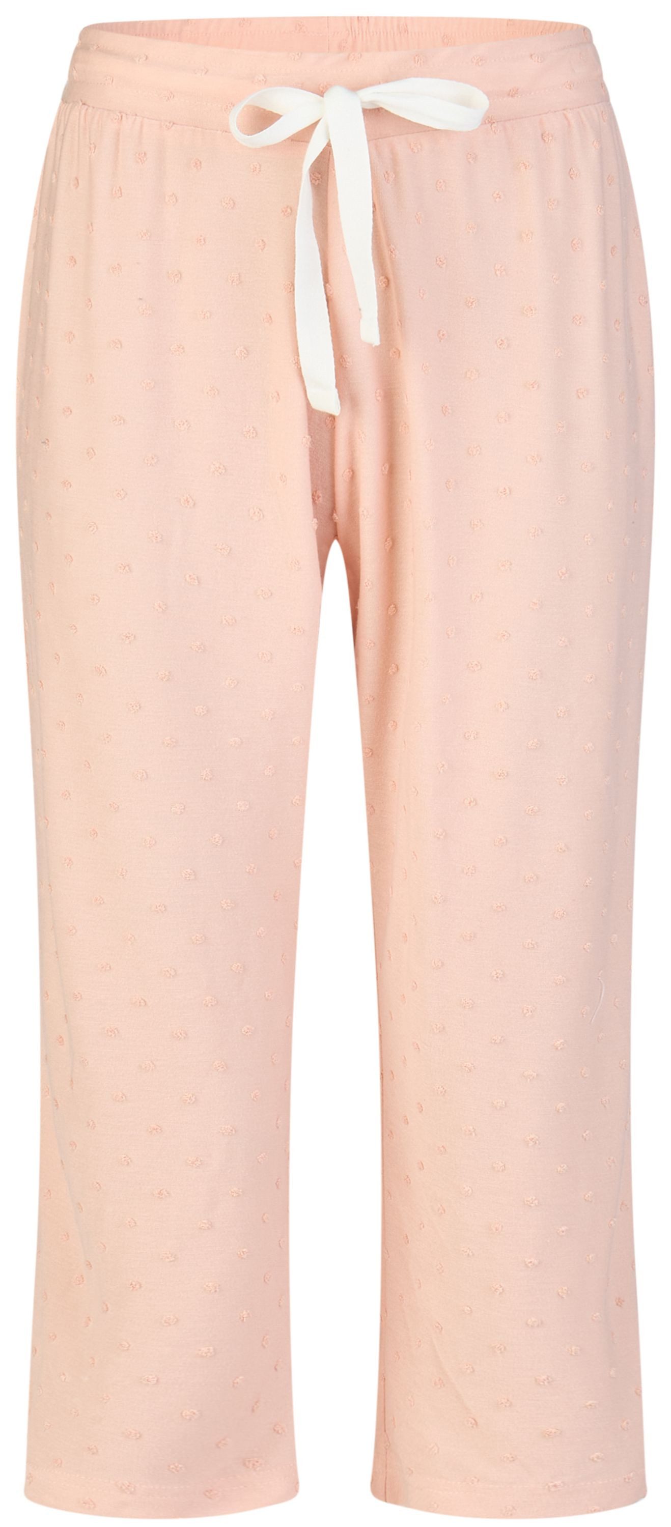 By Louise Pyjamahose Lace Luxury (1-tlg., 1-teilig) Damen Schlafhose Pyjamahose Caprihose Loungewear Viskose