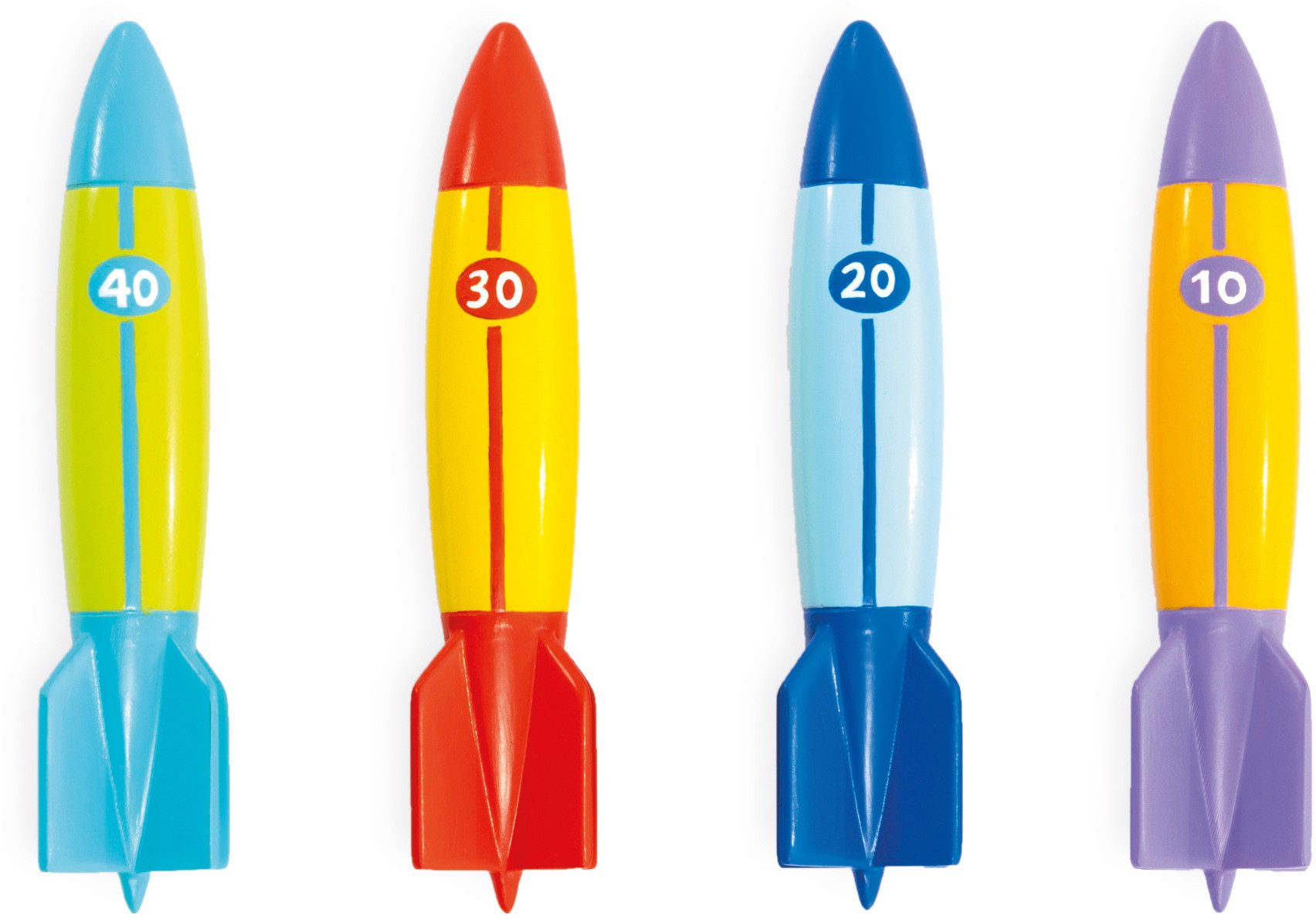 Intex Wasserspielzeug 4 Tauchringe Unterwasser Torpedoes bunt ab 6 Jahren 55508