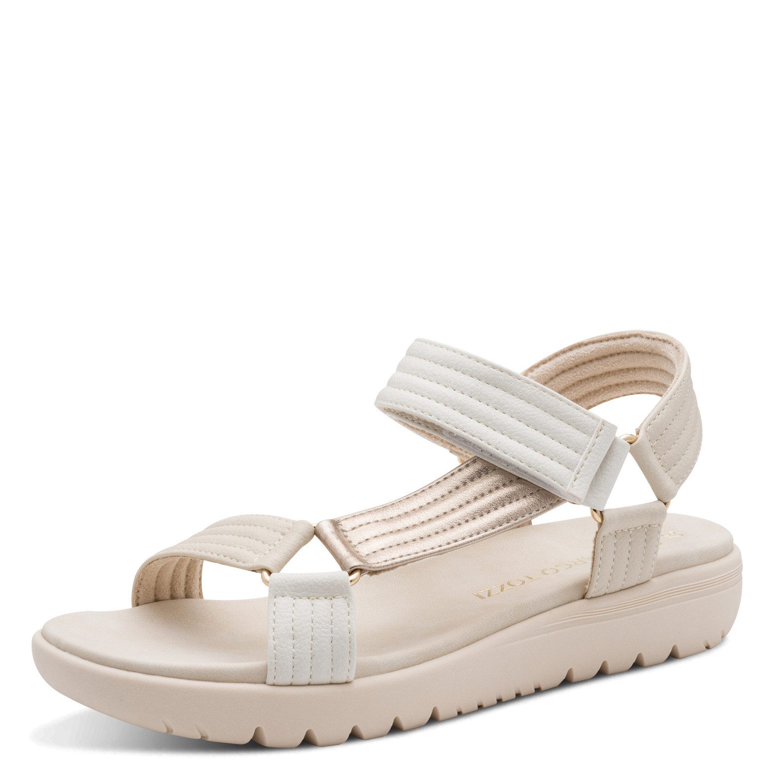 MARCO TOZZI Riemchensandale Plateau, Sandalette in veganer Verarbeitung