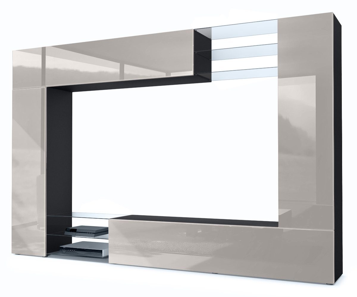 Vladon Wohnwand Mirage, (Anbauwand mit Rückwand günstig online kaufen