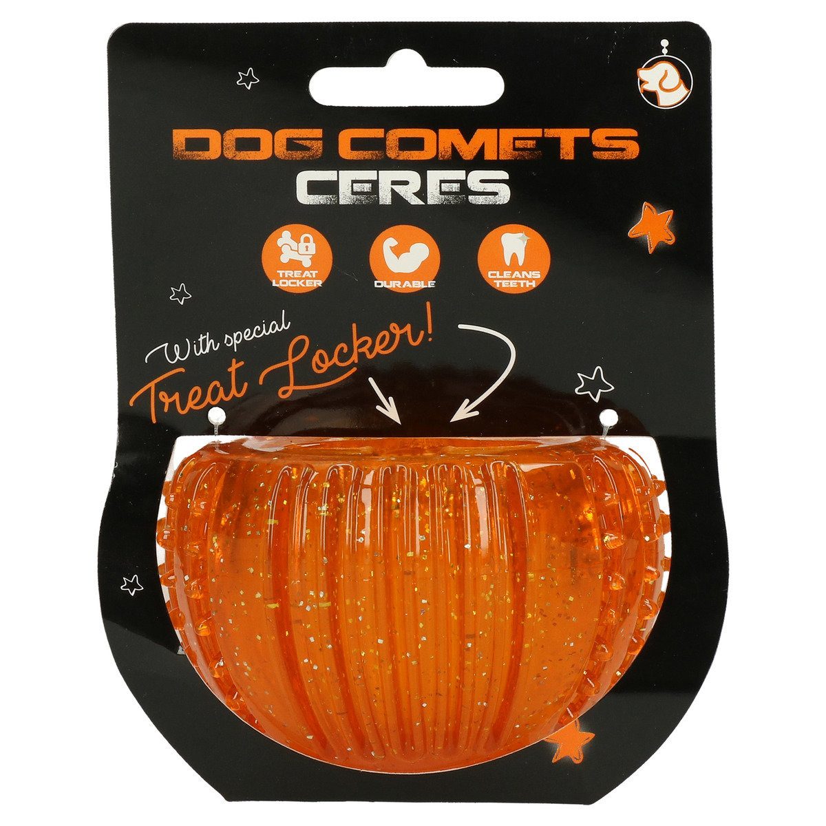Snackball Hundespielzeug Ceres orange