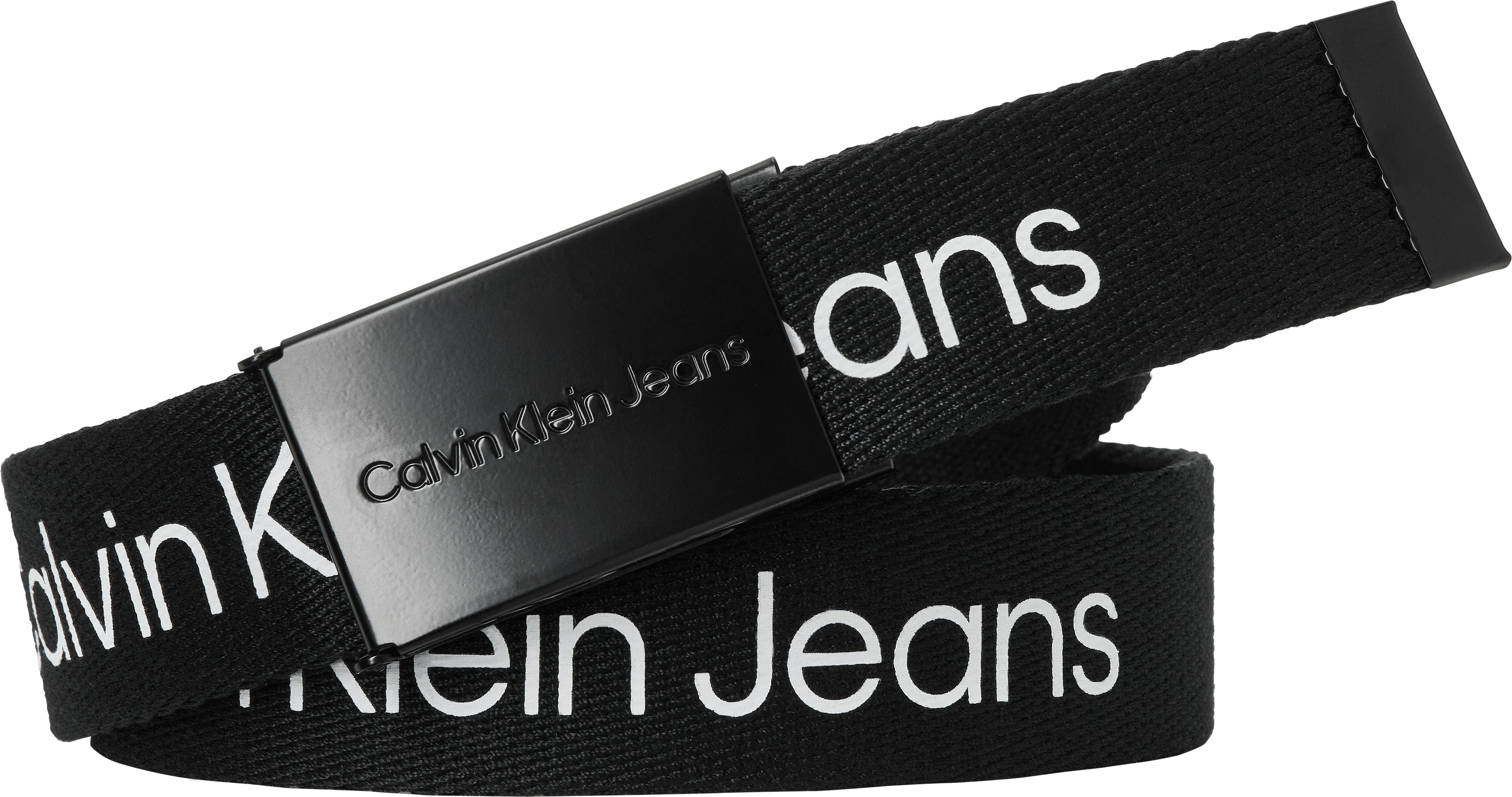 Calvin Klein Jeans Koppelgürtel CANVAS LOGO METALLIC BUCKLE BELT für Kinder  bis 16 Jahre