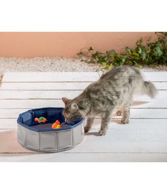 Dehner Hunde-Geschirr Lieblinge Katzenpool Water Games, Ø 30cm Höhe 10cm, Kunststoff