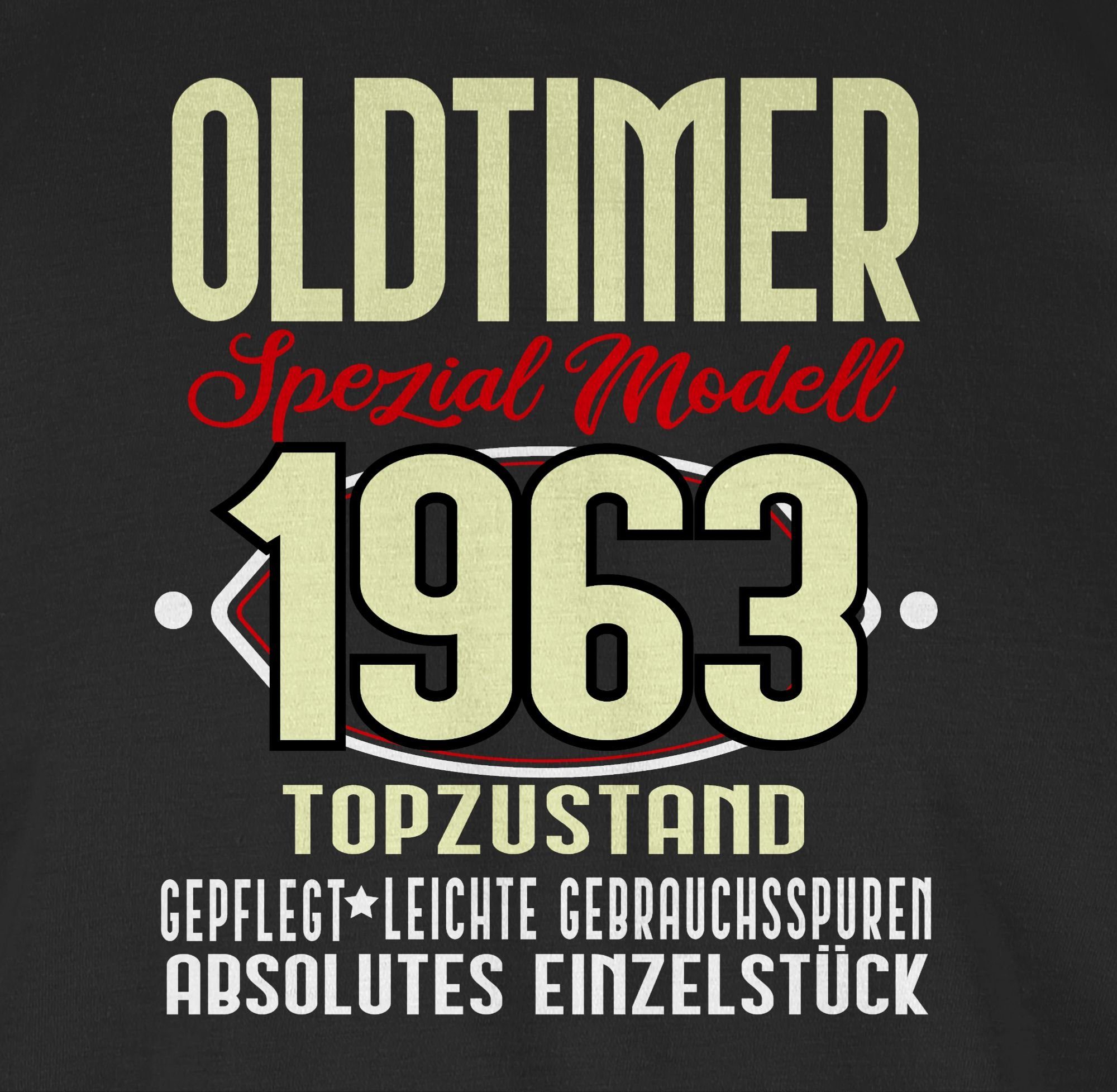 1963 1 Oldtimer Geburtstag Spezial I T-Shirt Shirtracer Schwarz Sechzigster Modell 60.