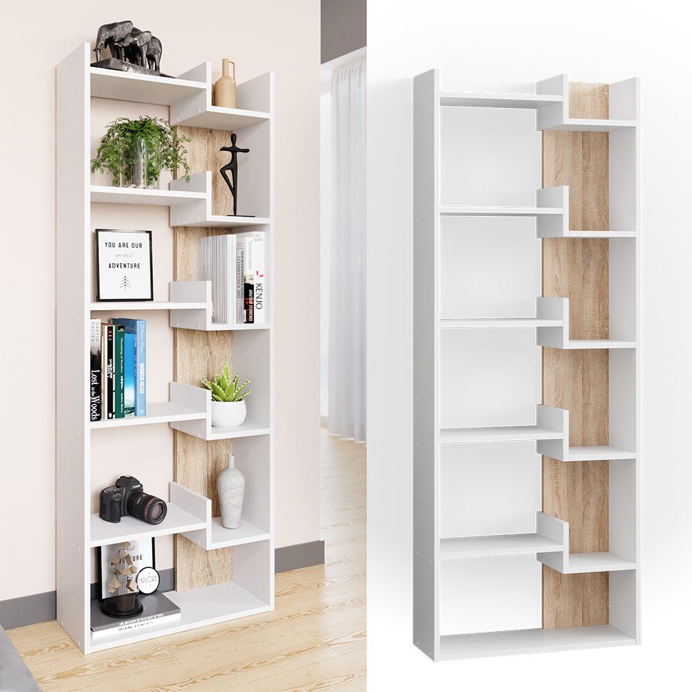 Vicco Raumteiler Fico, Weiß/Sonoma, 61 x günstig online kaufen