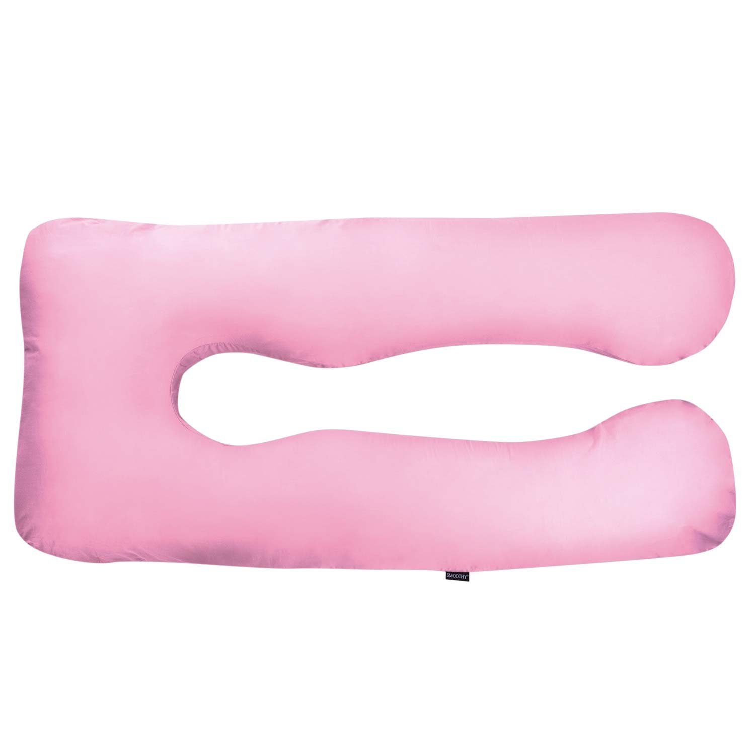 Schwangerschaftskissen Stillkissen in Baby-Kissen Lagerungskissen, Pink Stillkissen U-Form & Smoothy