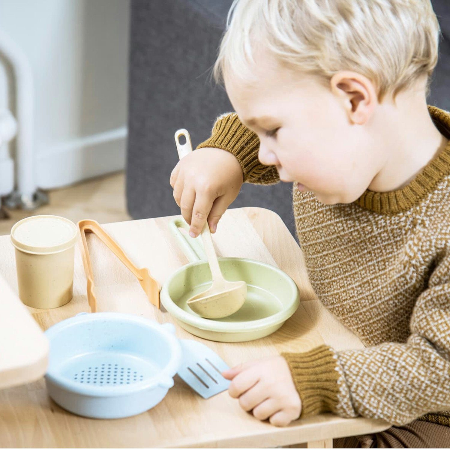 teilig), 12 in (BIOplastic, Küchen Geschenkbox Set, dantoy Spiel-Kochgeschirr