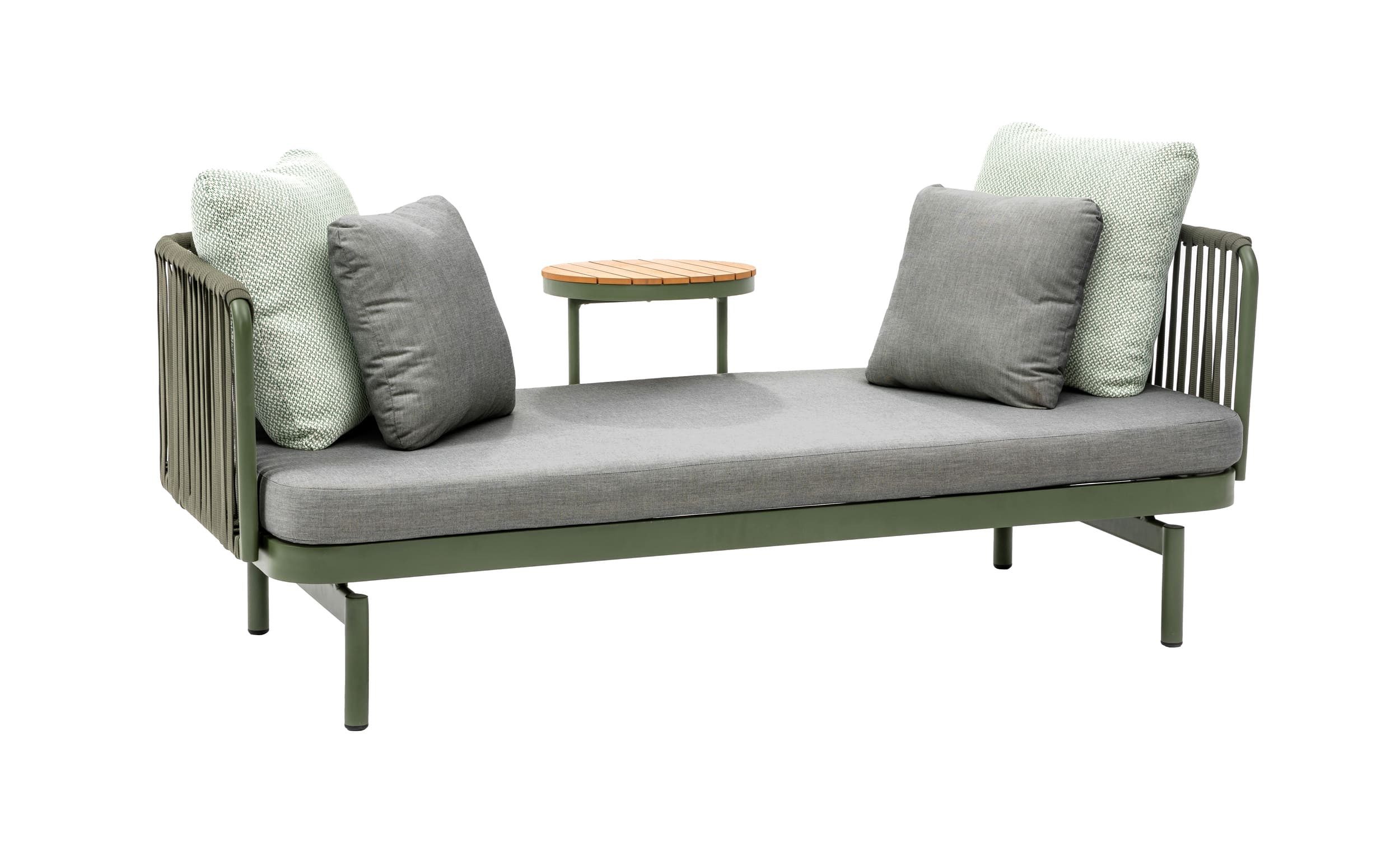 dasmöbelwerk Gartenlounge-Set Lounge Sofa Milano Multifunktionssofa inkl. Tisch Rope Gartenlounge