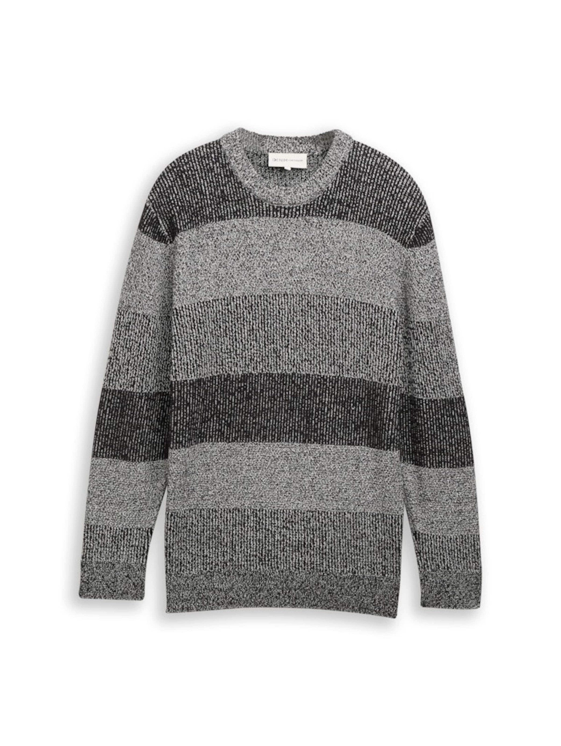 TOM TAILOR Denim Rundhalspullover (1-tlg)