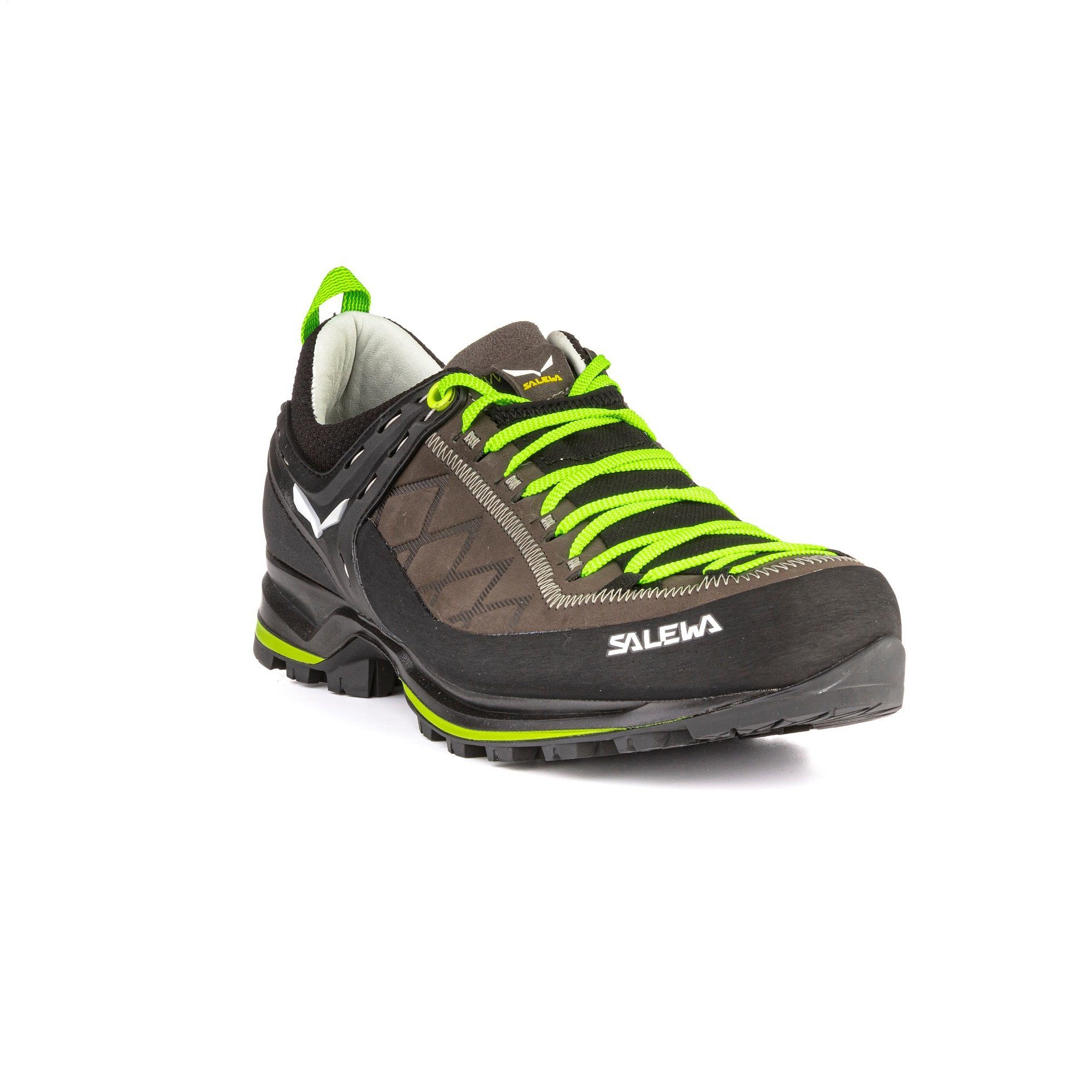 Salewa MTN Trainer 2 (Zustieg, Vollnarbenleder) grau/braun Herren Wanderschuh