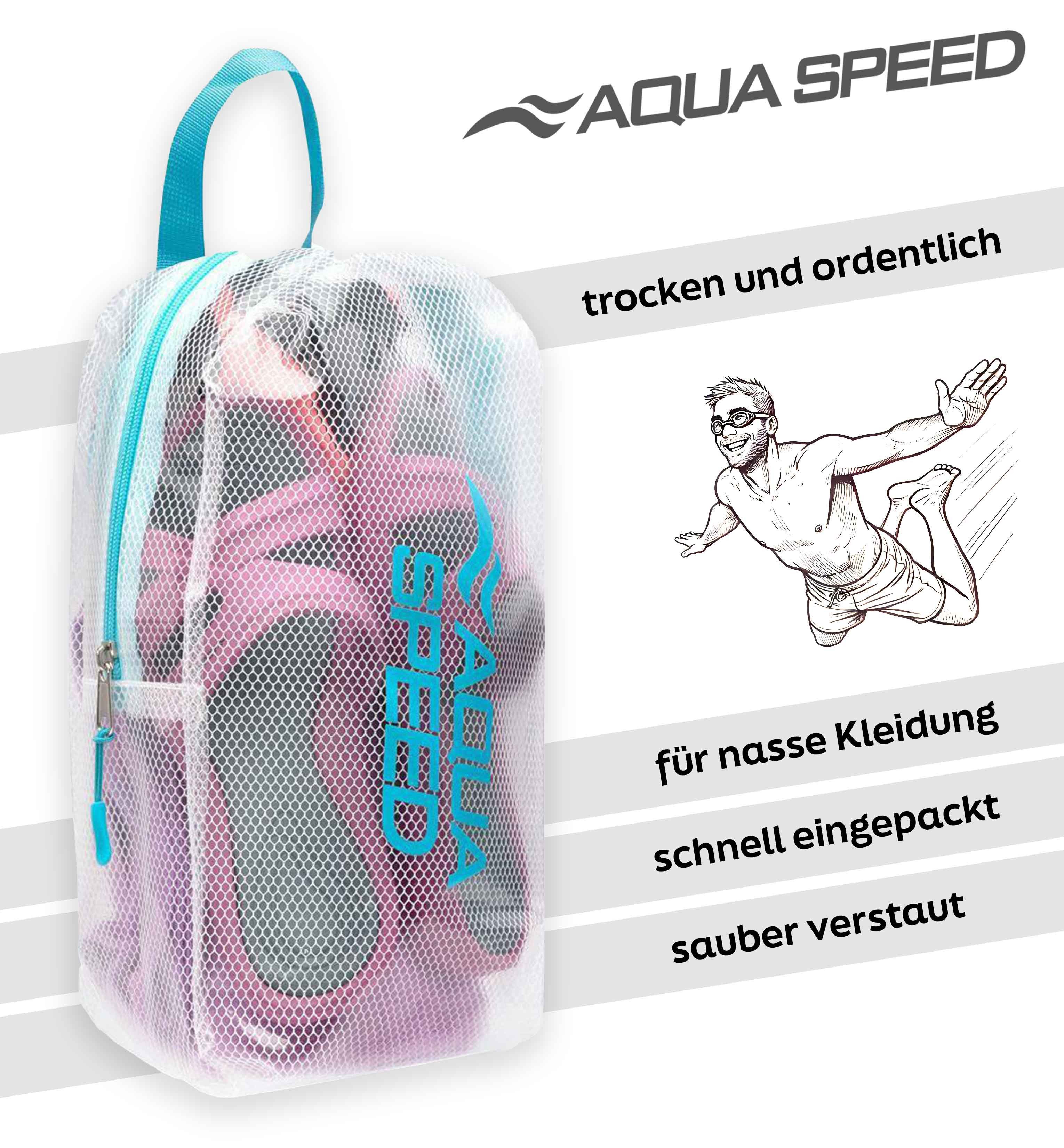 Aqua Speed Drybag Dry Pouch S / 3 Liter – Wasserdichte Wet Bag für Sport & Pool (Ideal für nasse Kleidung & Badesachen – hygienisch & leicht), Leicht & hygienisch – Perfekt für Schwimmen & Sport Farbe: Blau
