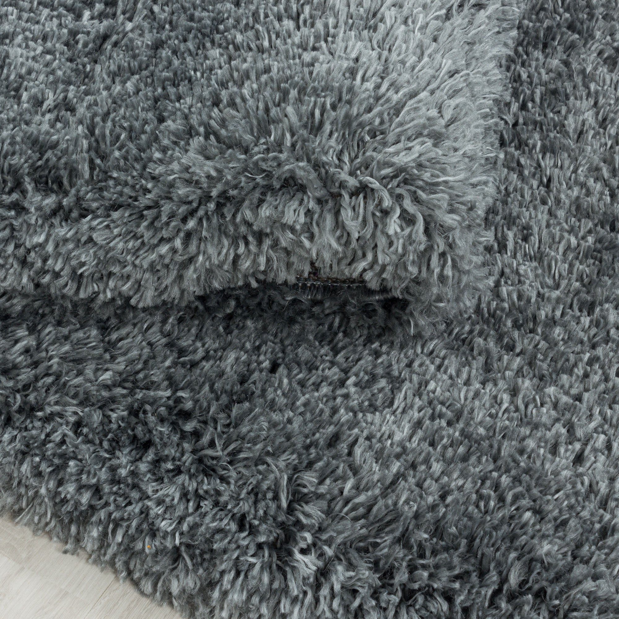 Ayyildiz Teppiche Hochflor-Teppich FLUFFY 3500, auch als Läufer und in Rund, rechteckig, Höhe: 50 mm, Langflor, Shaggy, uni, robust, Wohnzimmer – Bild 4 von 5