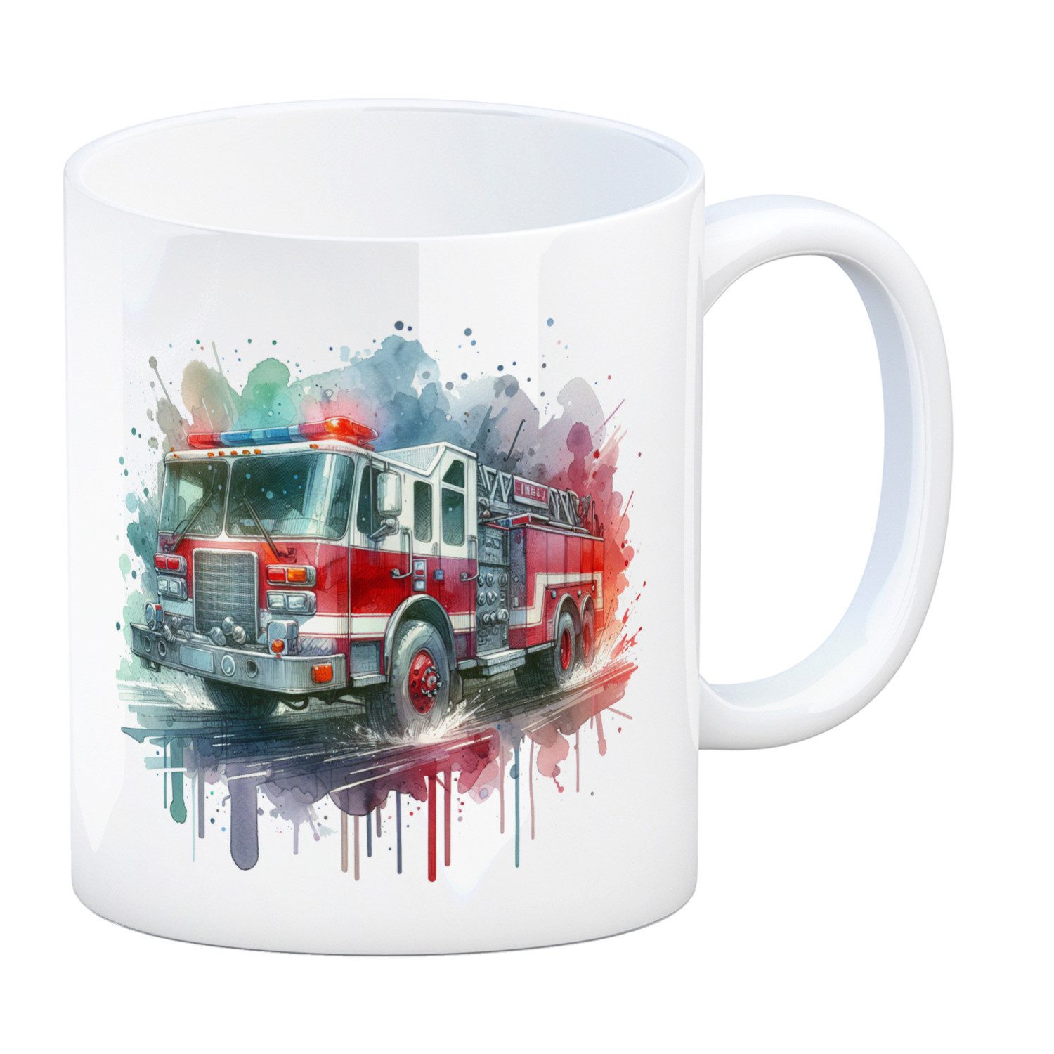 speecheese Tasse Feuerwehrauto Kaffeebecher
