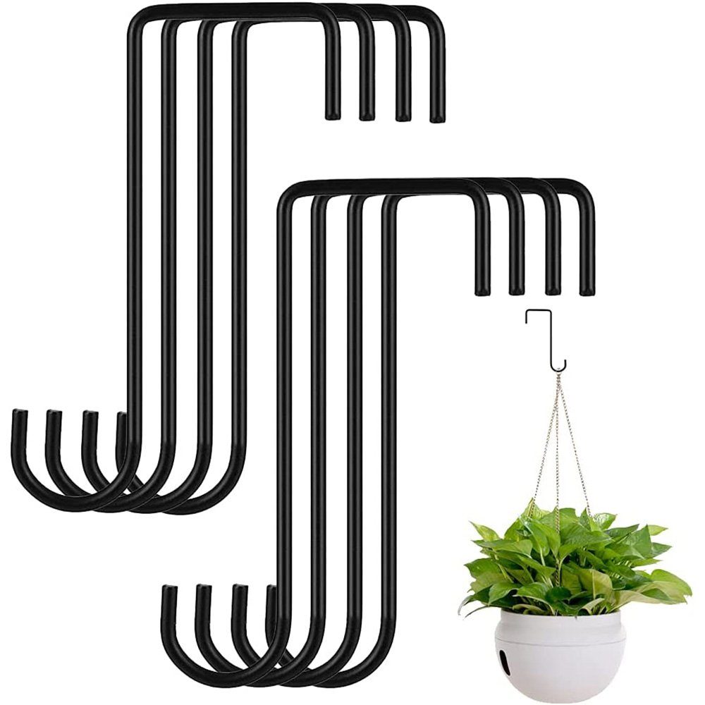 zggzerg S-Haken 8 Stück Zaunhaken, Edelstahl Hängekorb Halterung Garten Hän günstig online kaufen