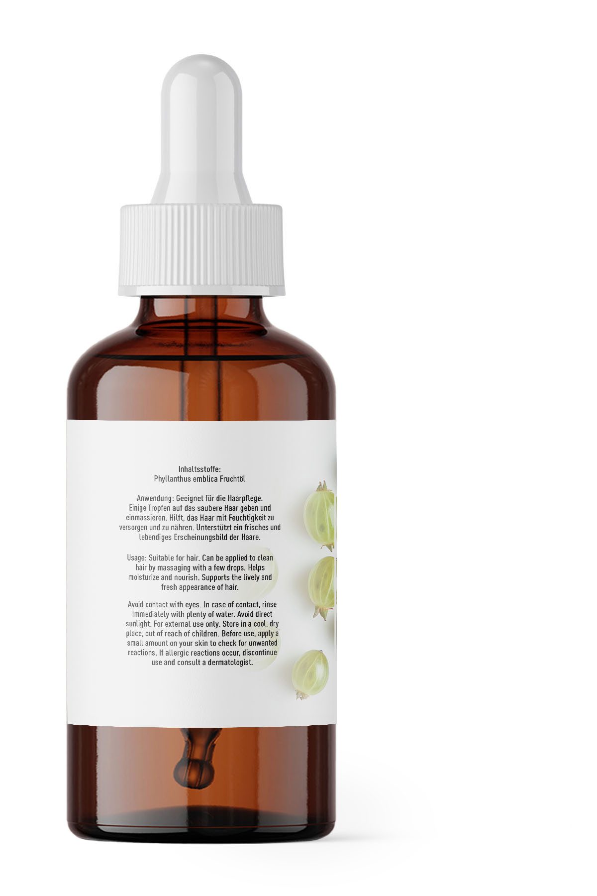 Herbs Cosmetica Haaröl Amlaöl – 100 % natürlich, rein & vegan, Haar & Hautpflege, 50 ml, 100 % natürlich kaltgepresst vegan tierversuchsfrei rein