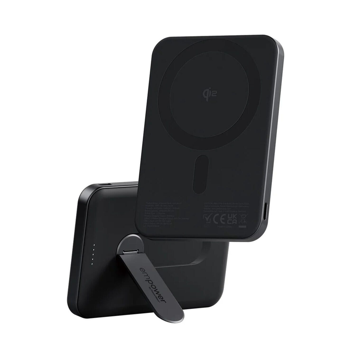 PanzerGlass Powerbank mit Spin Stand, 5000mAh, Schwarz Smartphone-Ladegerät