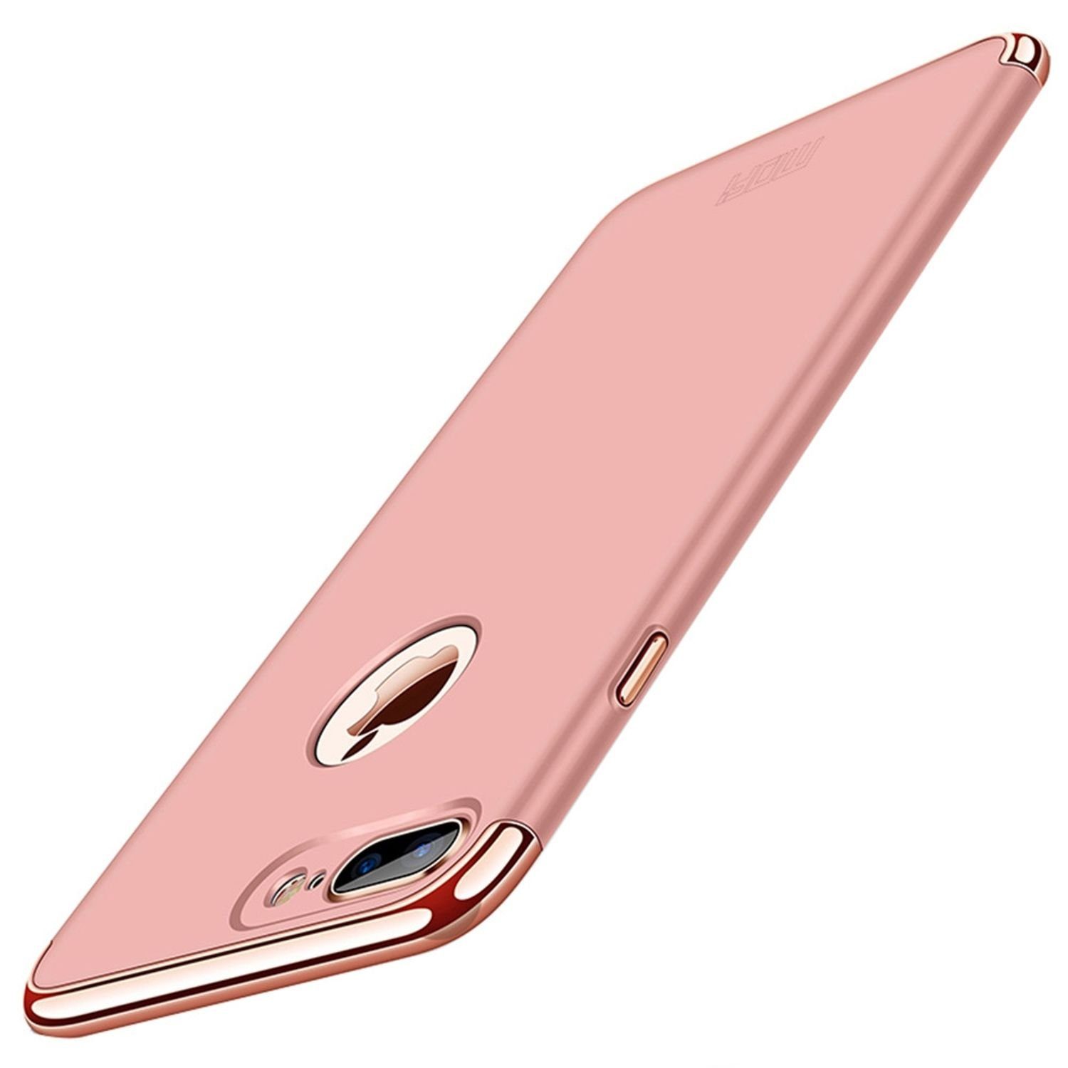 König Design Handyhülle Apple iPhone 7 Plus, Apple iPhone 7 Plus Handyhülle  Backcover Rosa