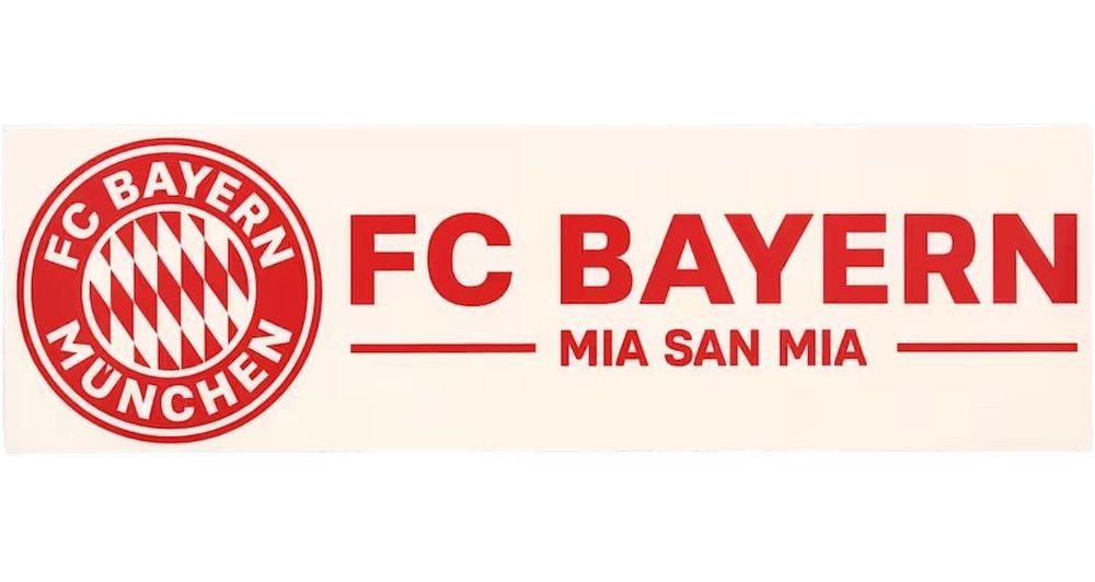 FC Bayern München Наклейка Heckscheibenaufkleber Mia san mia