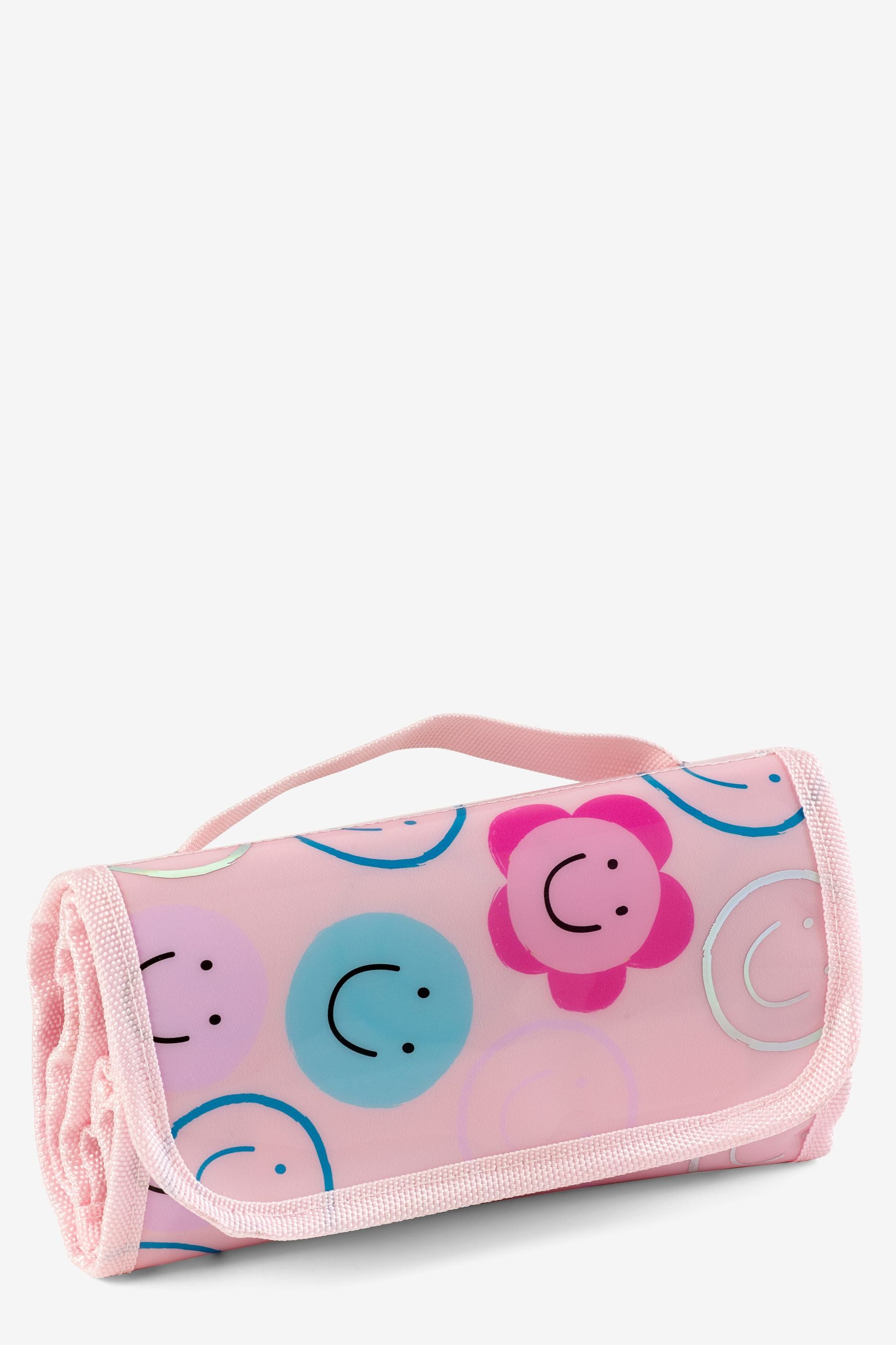 Federmäppchen Gefüllte aufklappbare Federtasche, Smile Faces