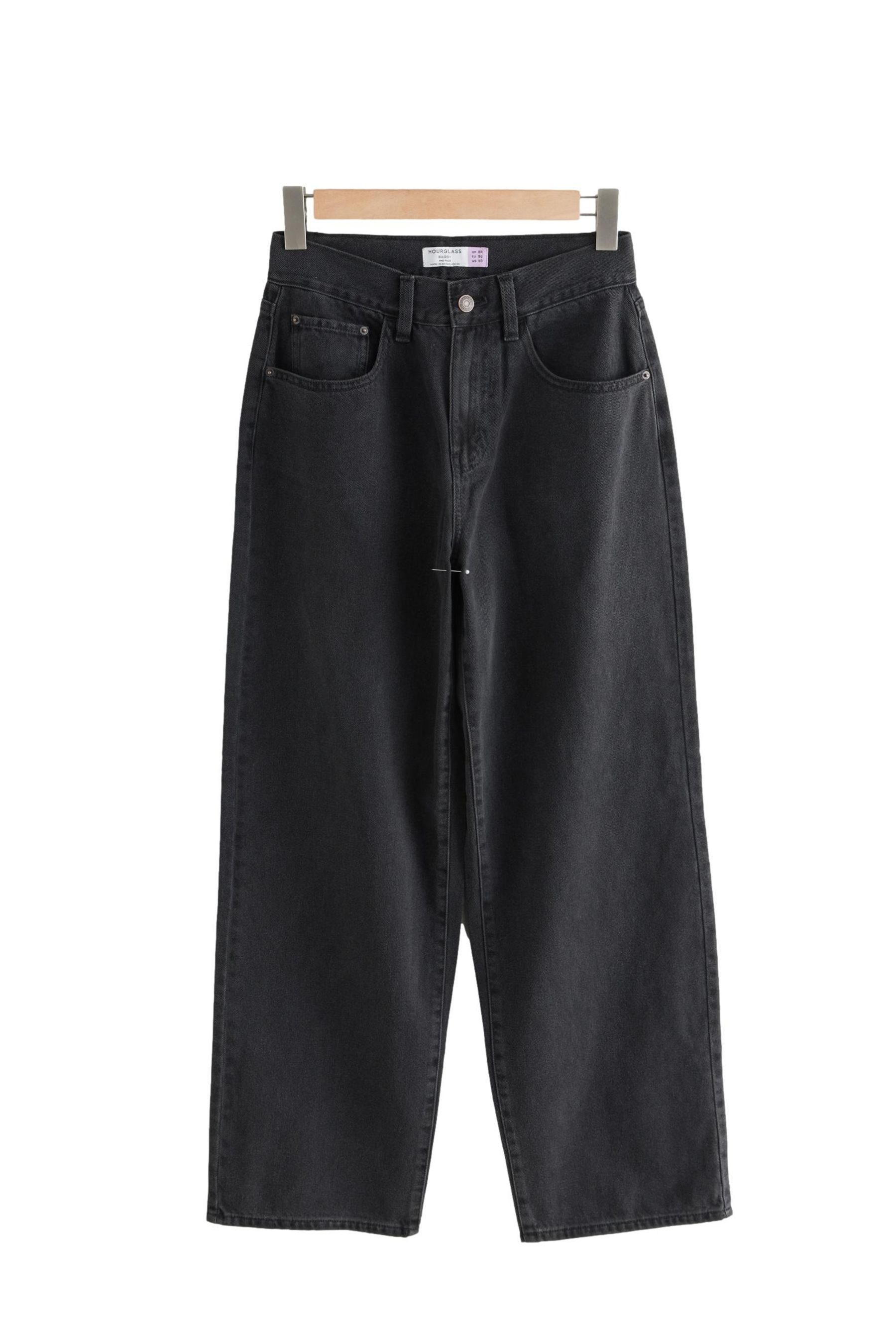 Weite Jeans Sanduhr-Jeans mit weitem Bein, Kurzgröße