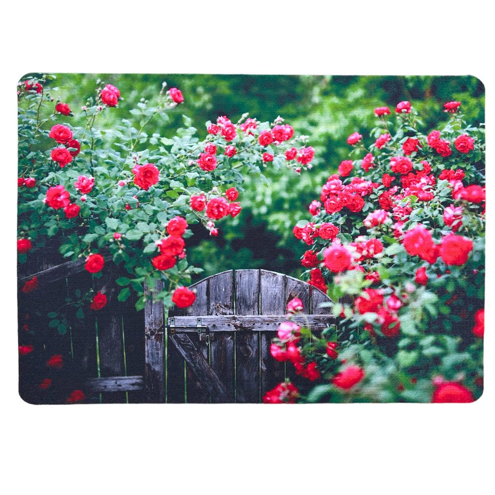 Traumduft-Manufaktur Platzset Bauernrosen 40x30 cm, (1-St), Platzdeckchen Deko-Set Unterlage waschbar