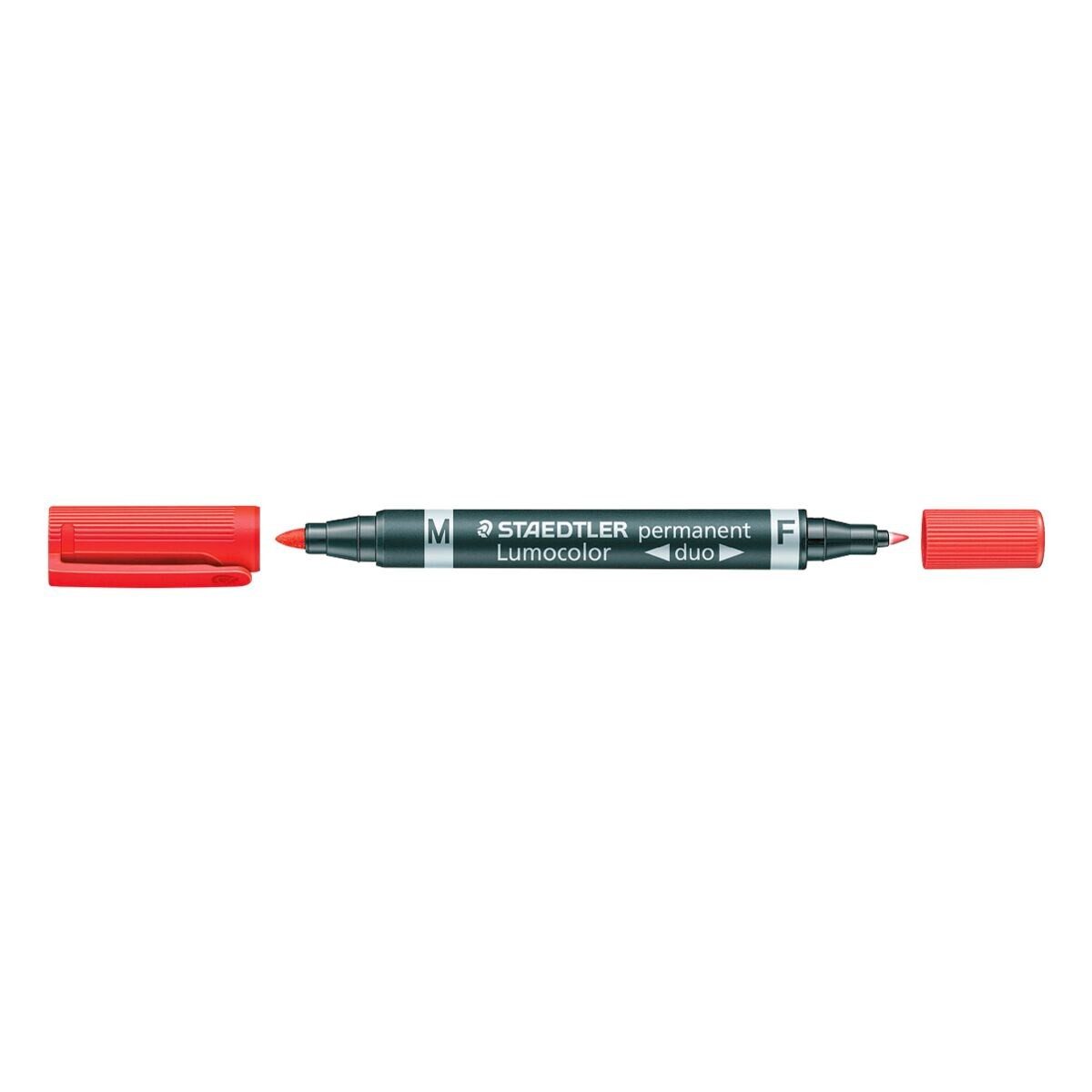 STAEDTLER Permanentmarker Lumocolor permanent duo, (1-tlg), mit zwei unterschiedlichen Strichstärken