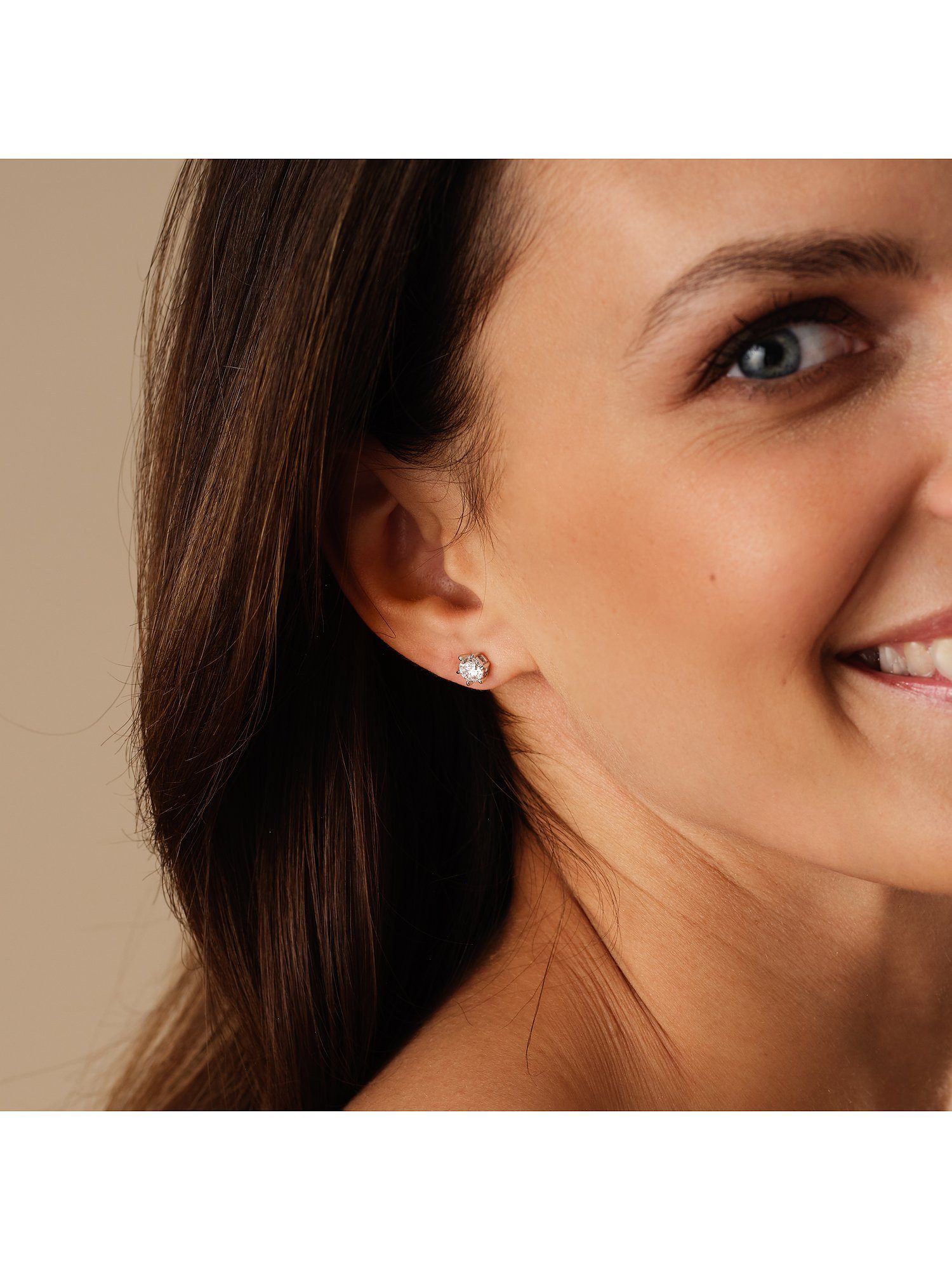 CHRIST Paar Ohrstecker CHRIST Damen-Ohrstecker 585er Weißgold 2 Diamant günstig online kaufen