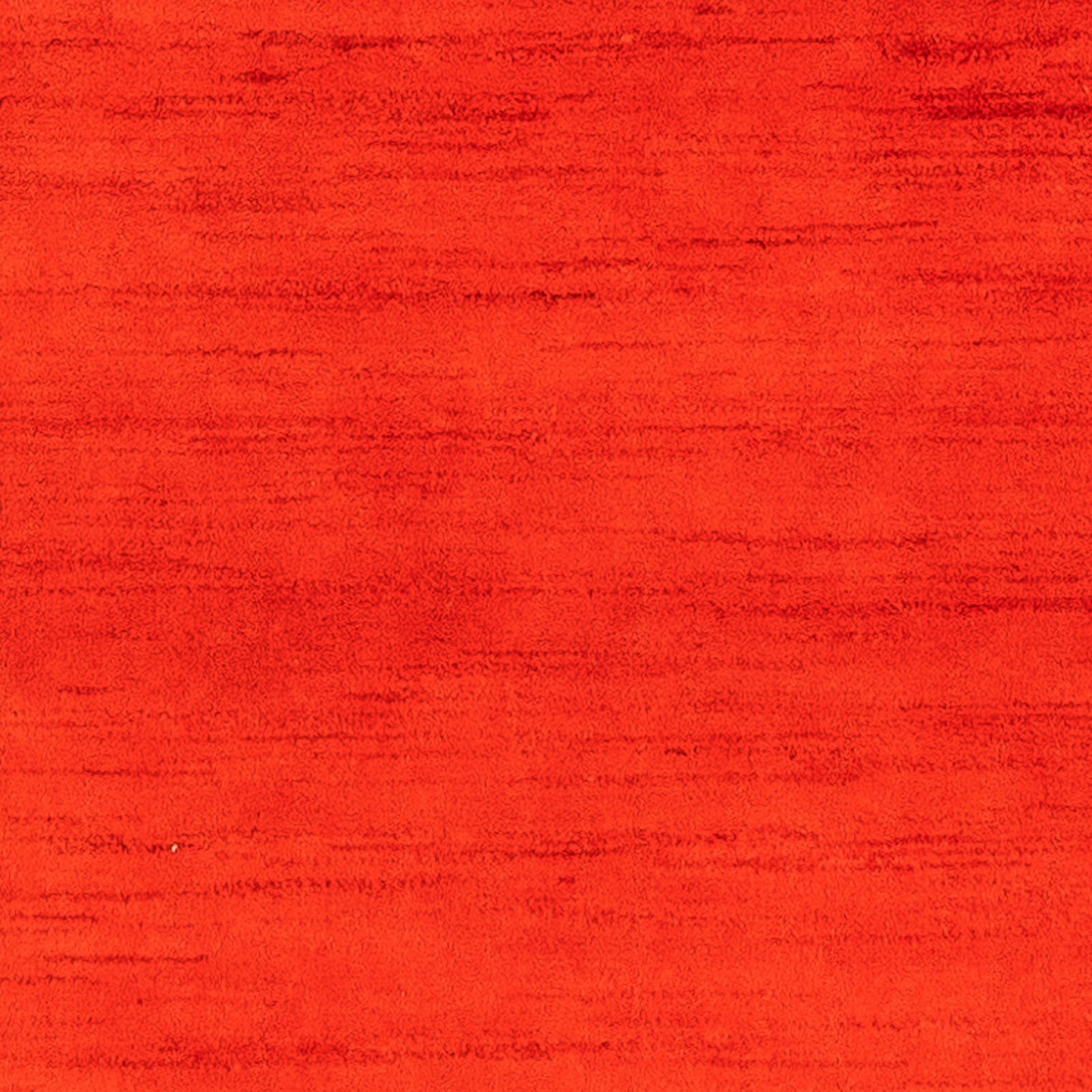 - - Einzelstück mm, Wollteppich Gabbeh cm 98 Handgeknüpft, 18 Höhe: rot, - rechteckig, 156 Zertifikat morgenland, x Indus Wohnzimmer, mit