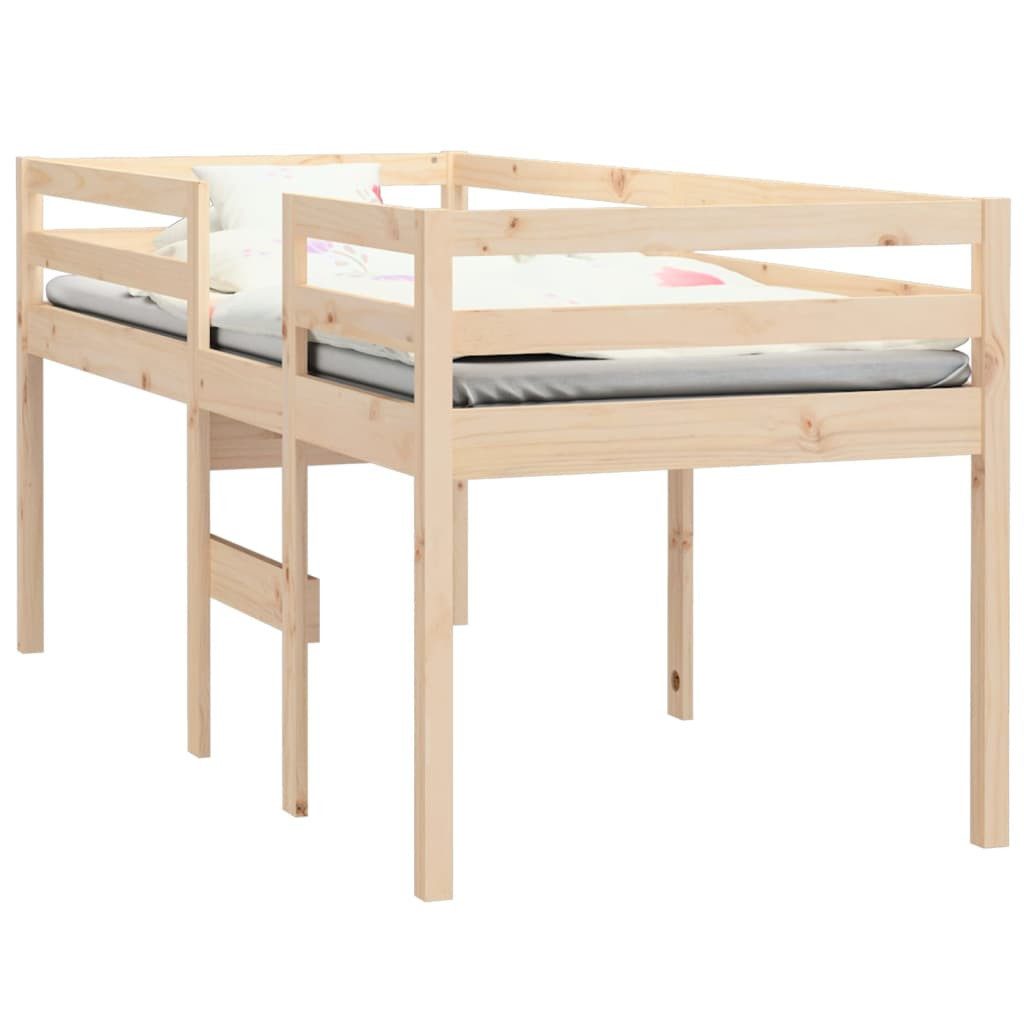 vidaXL Hochbett Etagenbett 75x190 cm Massivholz Kiefer