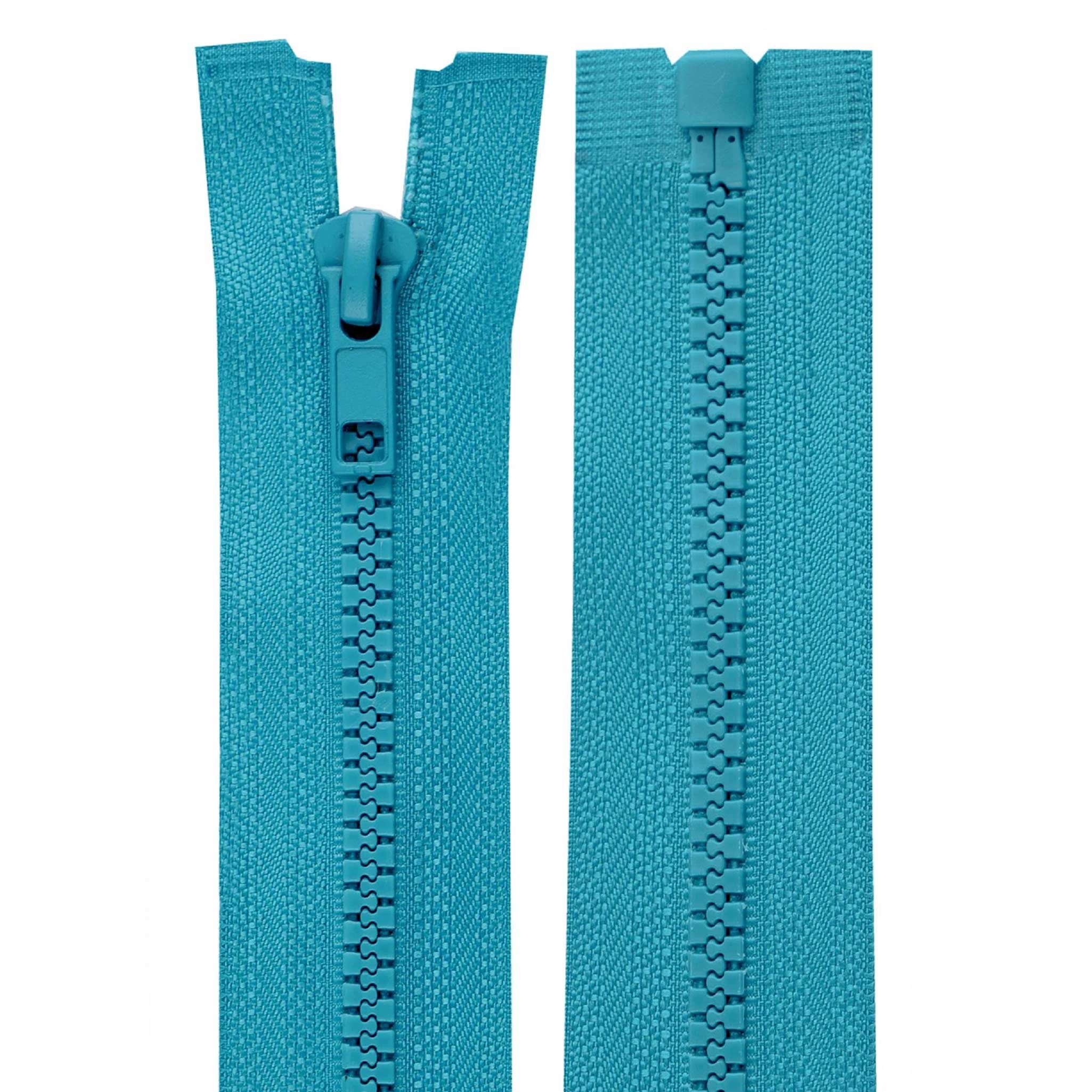 maDDma Reißverschluss 1 Reißverschluss Kunststoff-Profil 5mm 50cm Profilreißverschluss, türkisblau