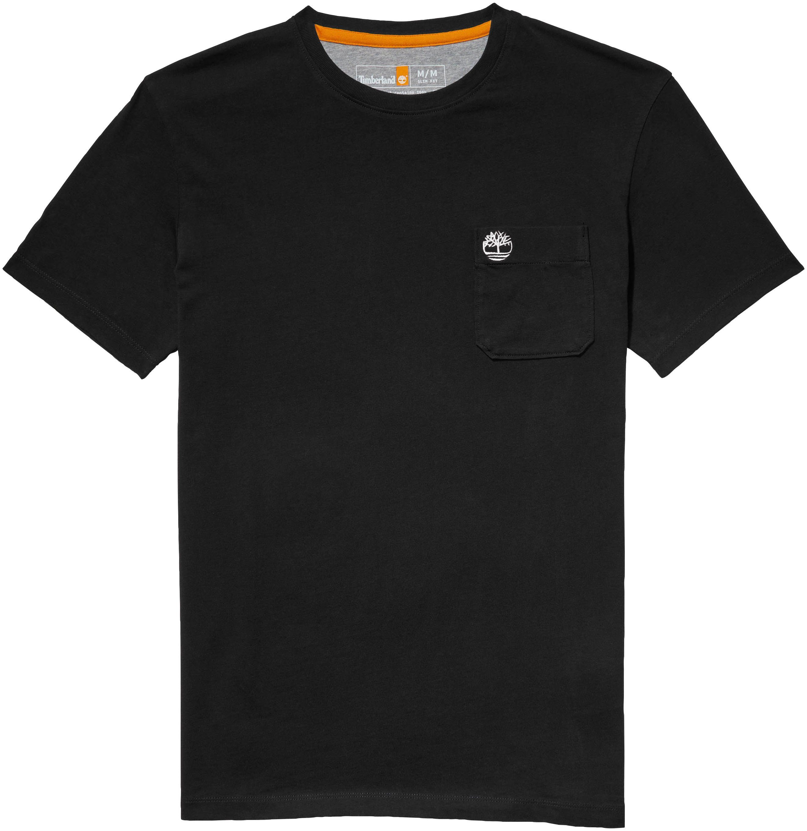 RIVER Timberland DUNSTAN black T-Shirt TEE POCKET