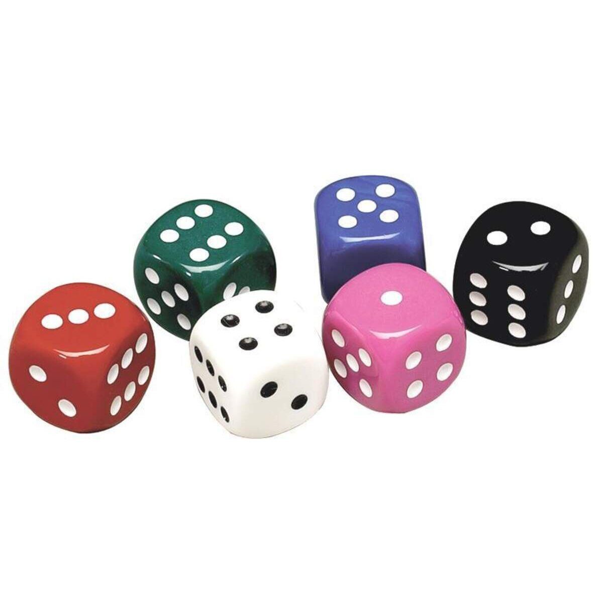 AMIGO Spiel AMIGO Würfel Opaque W06 22mm, 1 Stück, sortiert