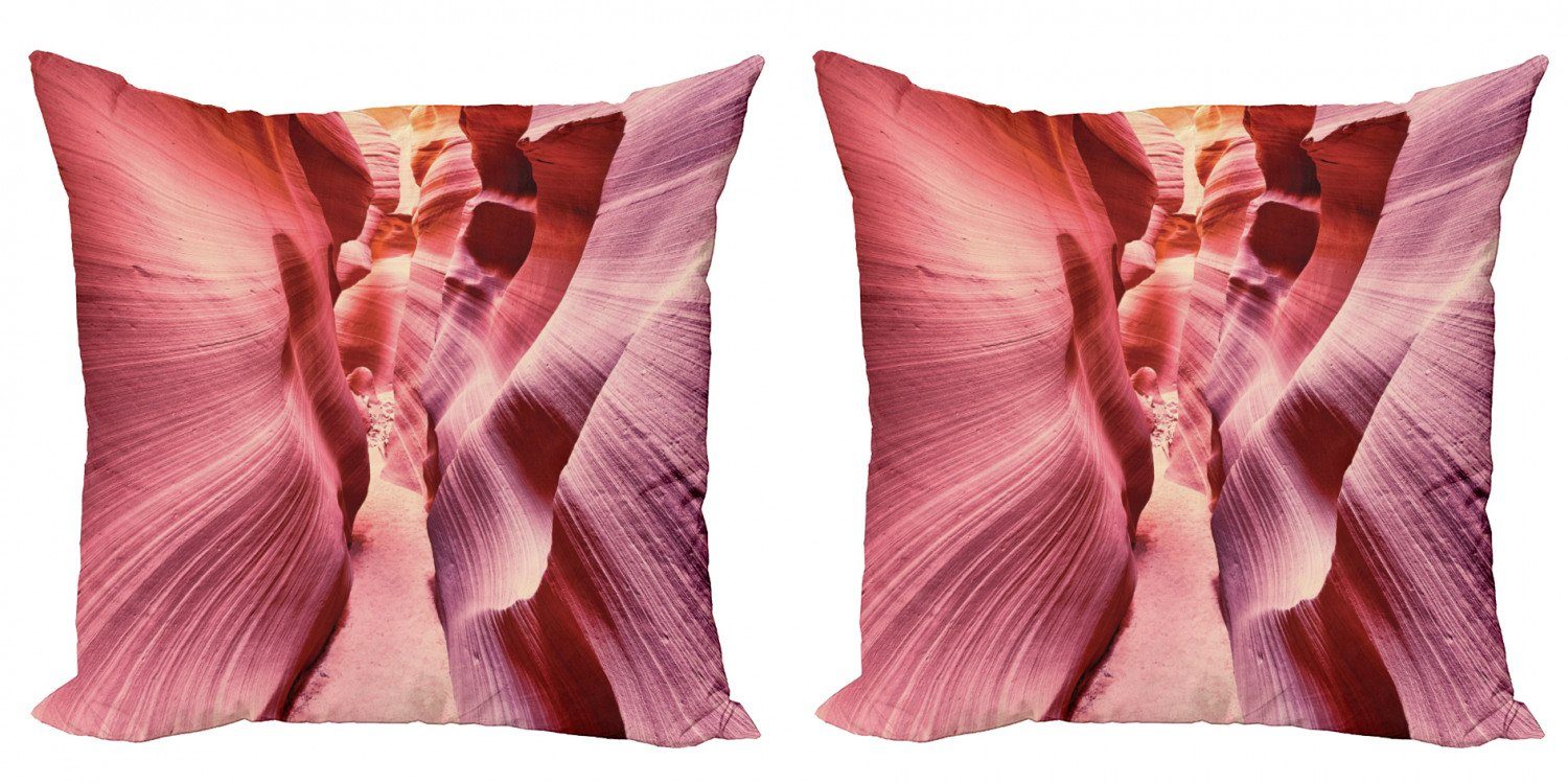 Doppelseitiger Digitaldruck, Stück), Kissenbezüge Antelope Canyon Accent Modern Rosa (2 Berühmte Abakuhaus Arizona