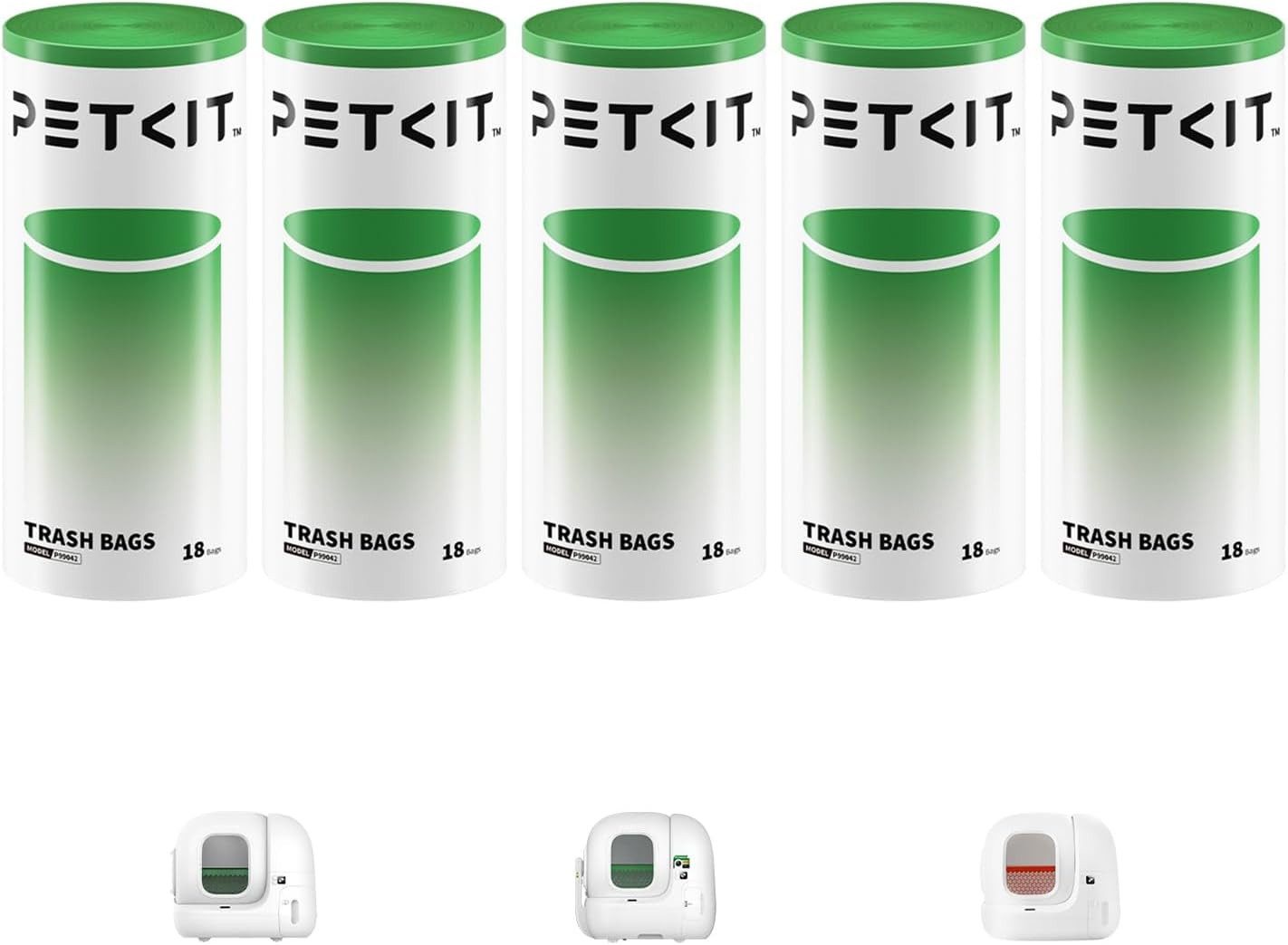 PETKIT Katzentoilette PETKIT Cat Waste Bag *5, 1 Rolle fuer PETKIT PURA MAX 2 und PUROBOT MAX PRO