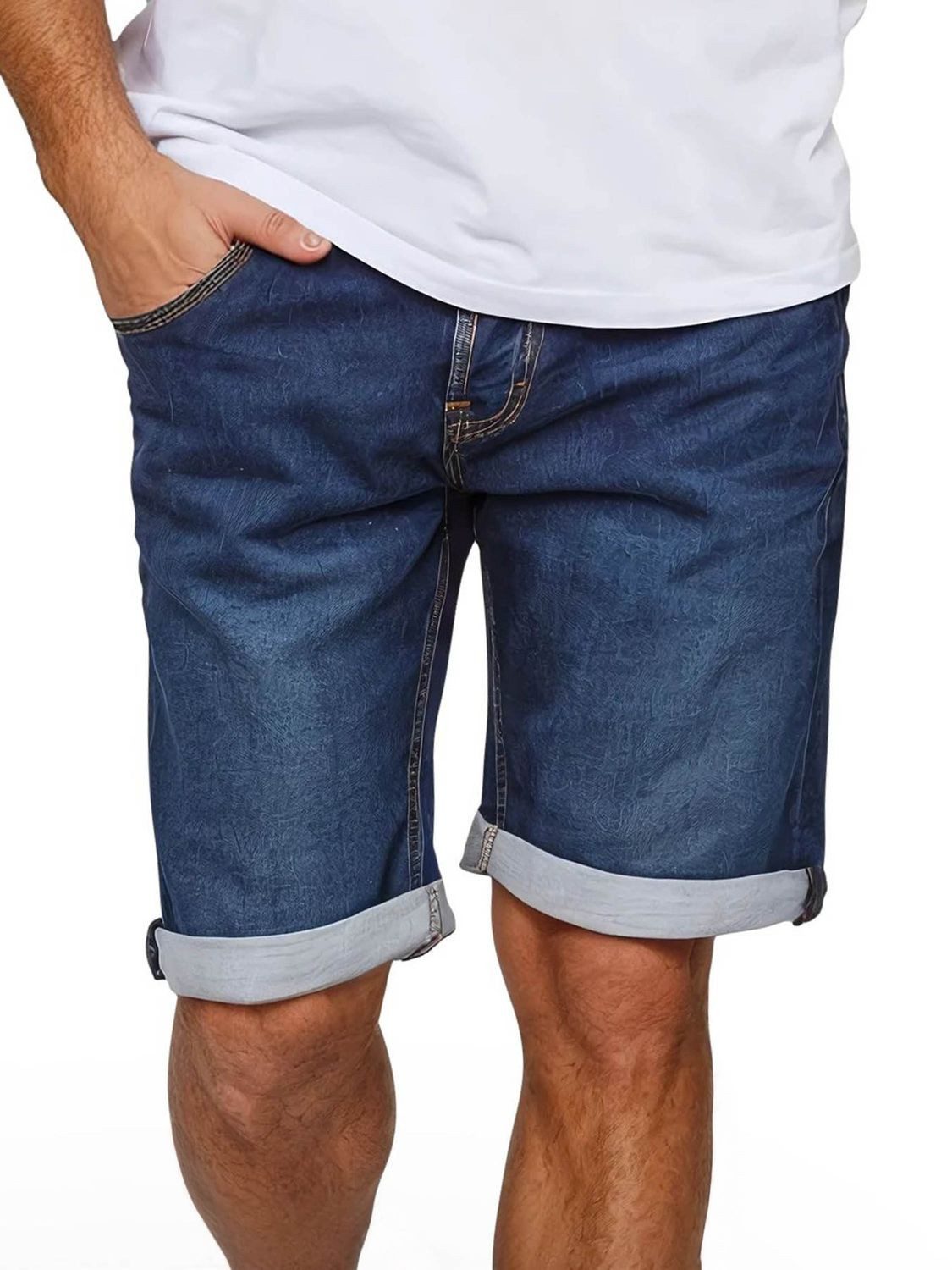 MUSTANG Jeansshorts Herren Shorts Chicago Real X Regular Fit Bermudashorts mit Stretch