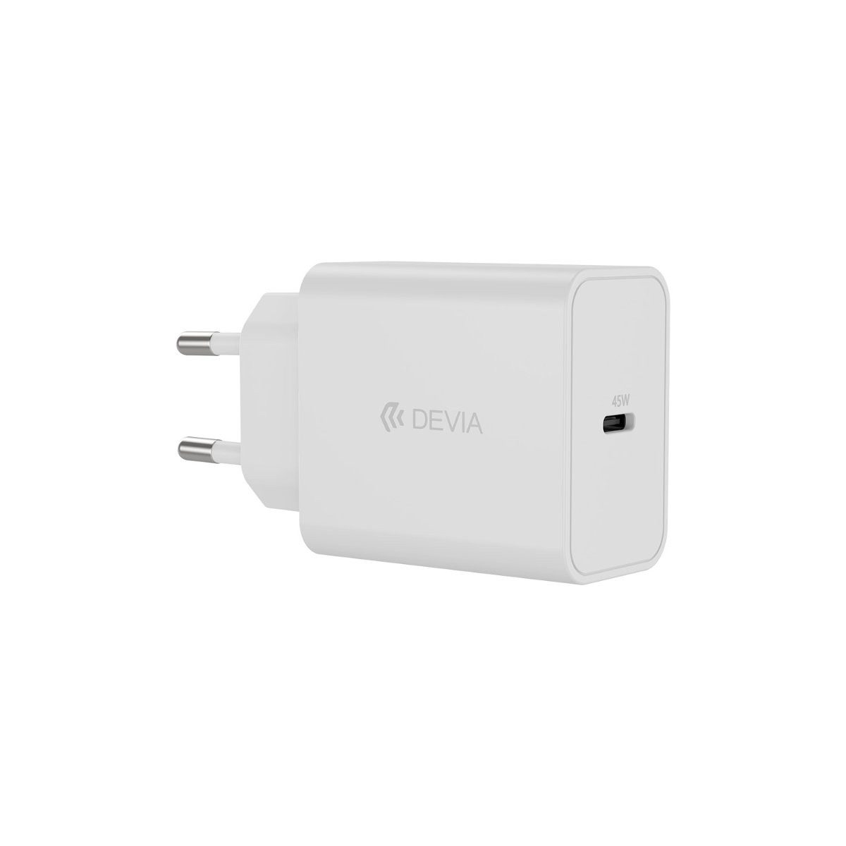 DEVIA Devia Wandladegerät Rocket PD 45W 1x USB-C weiß Smartphone-Ladegerät