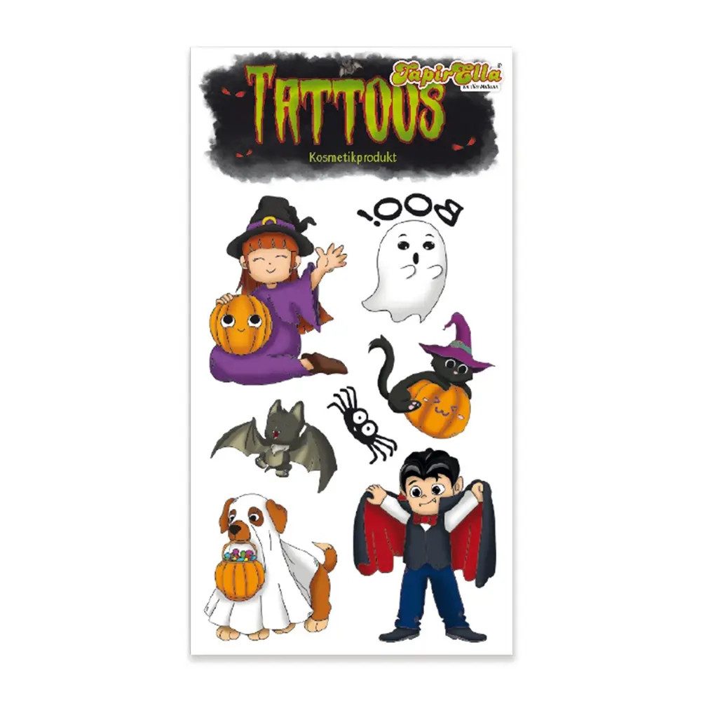 Lutz Mauder Verlag Kindertattoo TapirElla Tattoo Halloween Süß