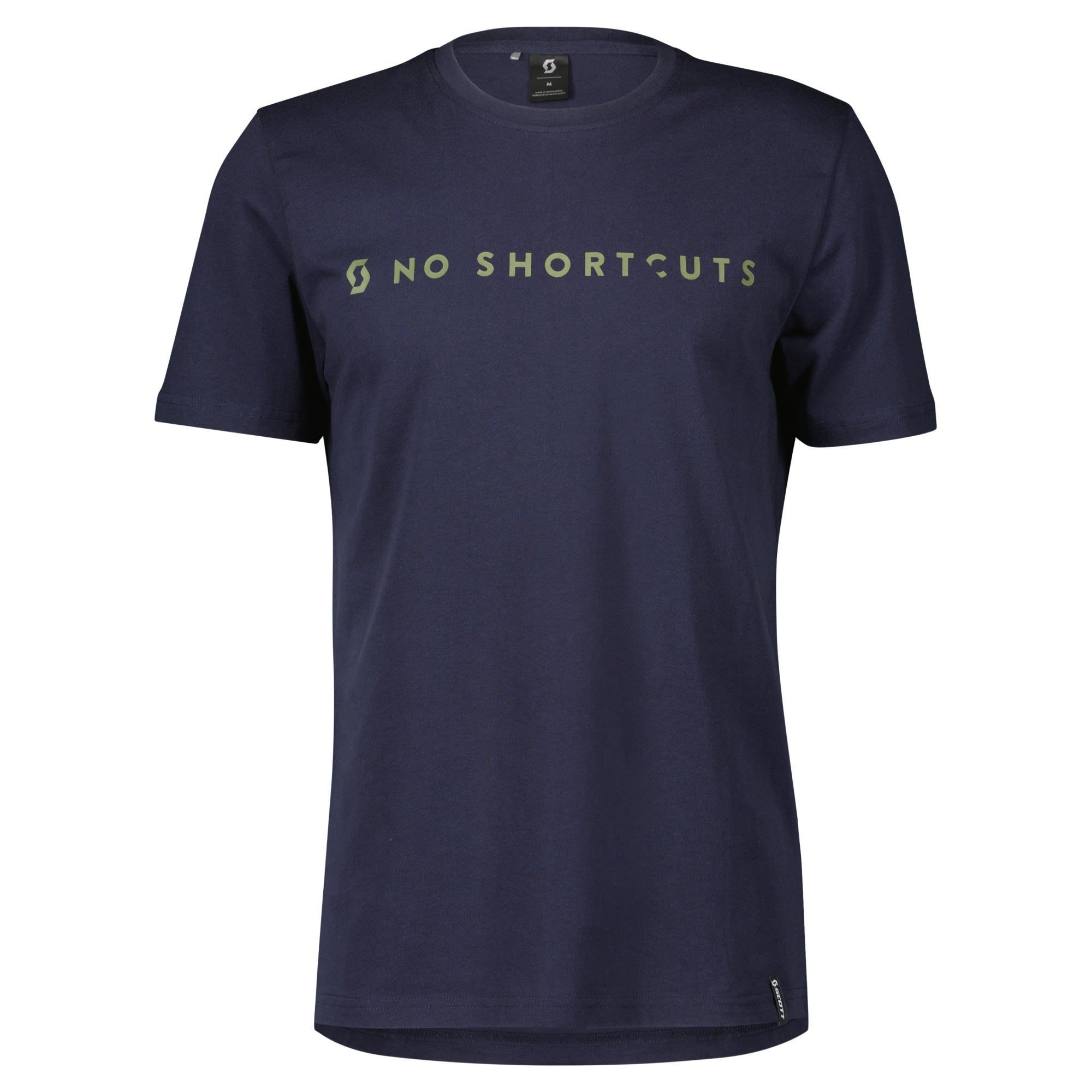 Scott Dark Shortcuts T-Shirt M Blue No Scott Tee Kurzarm-Shirt Herren S/sl
