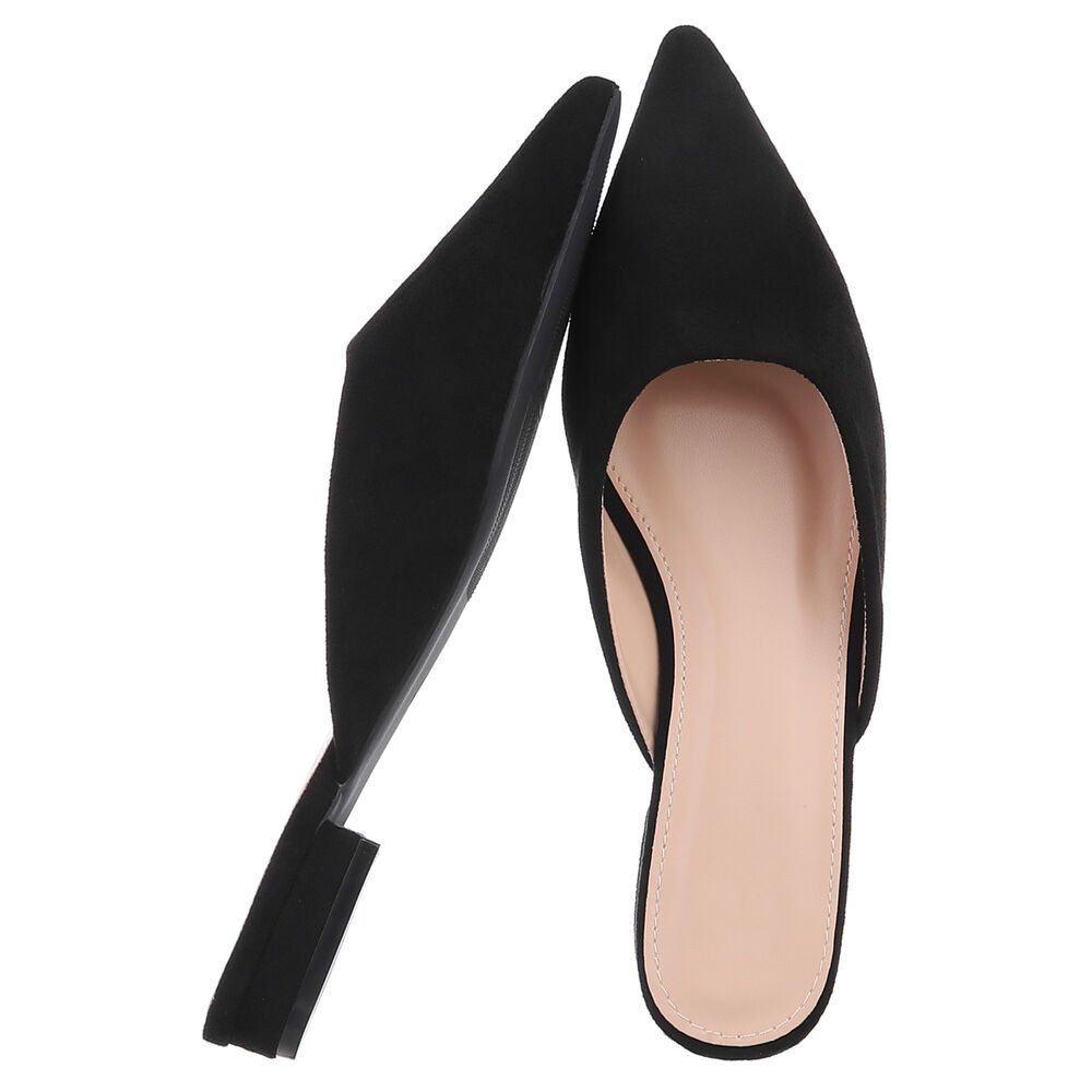 Ital-Design Elegante Slipper aus Wildlederimitat für Damen Pantolette (8937 günstig online kaufen