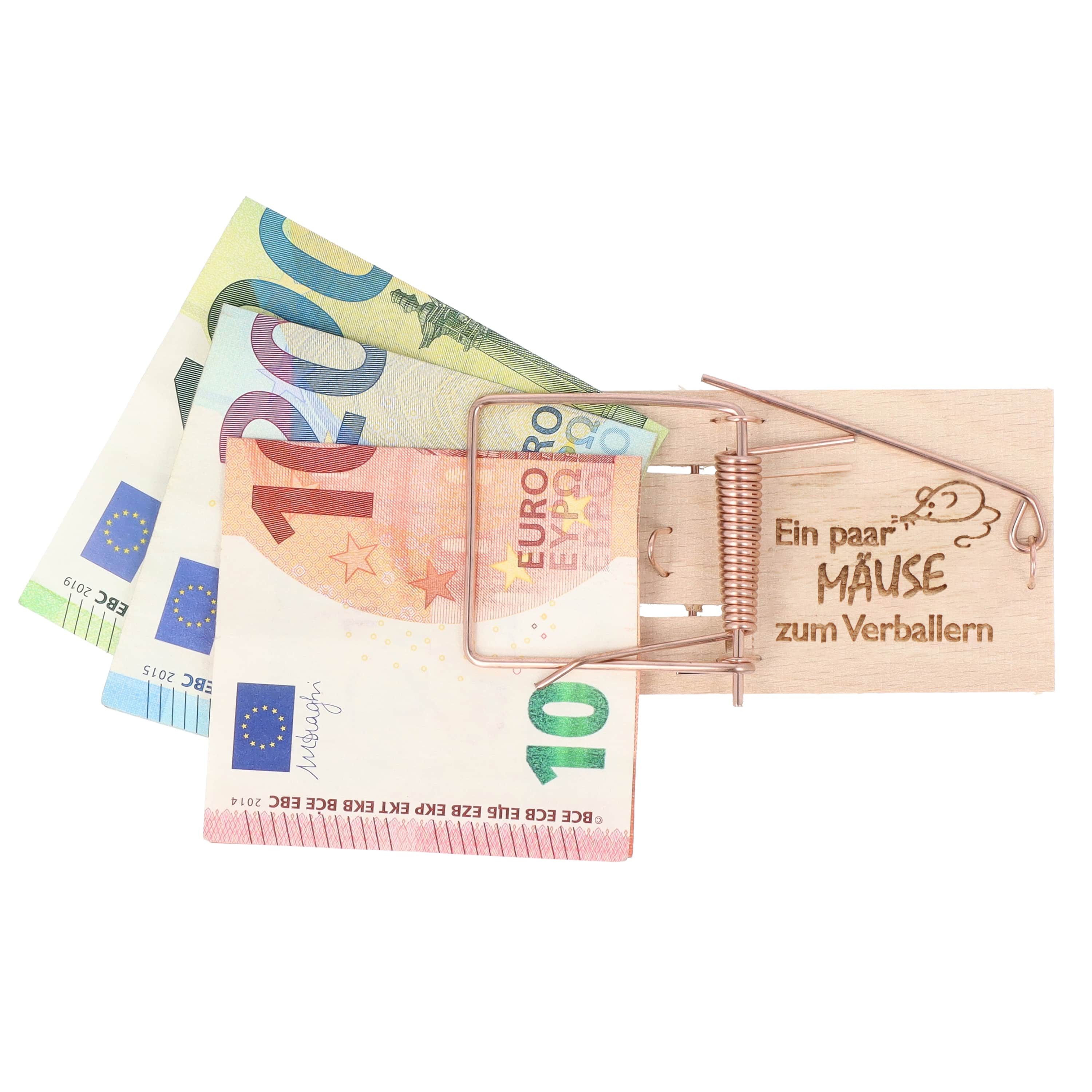 Spruchreif® Spardose Mausefalle Geldgeschenk · Mausefalle mit Spruch · Guts günstig online kaufen