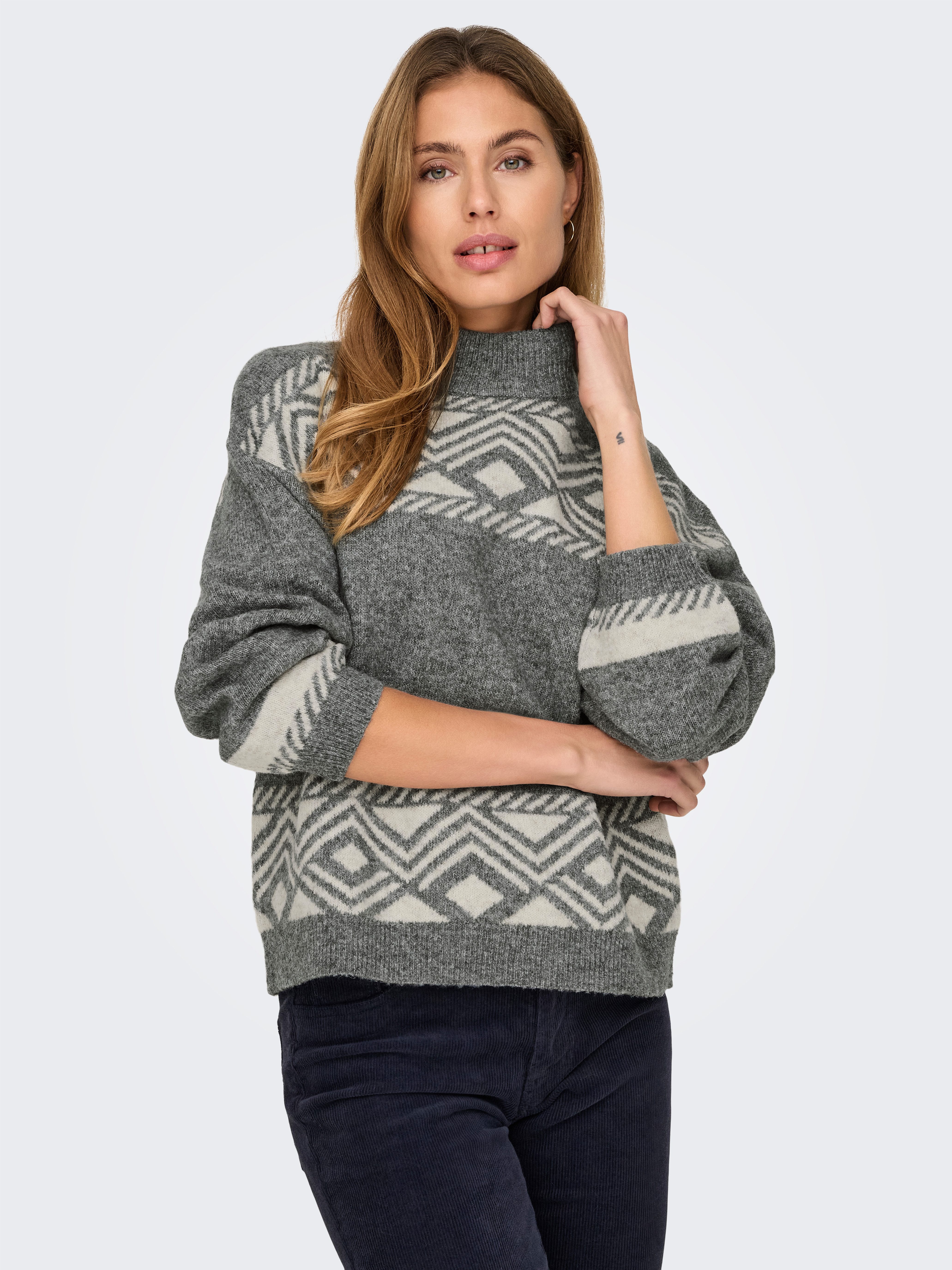 ONLY Stehkragenpullover ONLVICTORIA L/S PULLOVER KNT günstig online kaufen