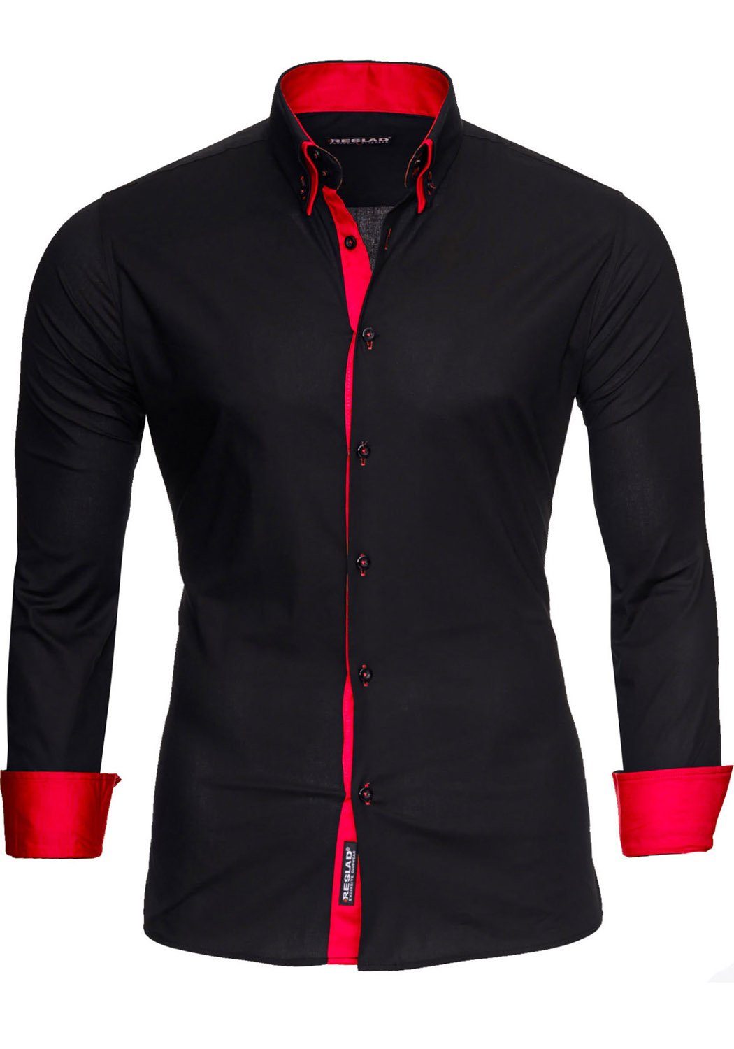 Reslad Langarmhemd Reslad Herren Langarm Hemd Alabama RS-7050 (Herrenhemd) günstig online kaufen