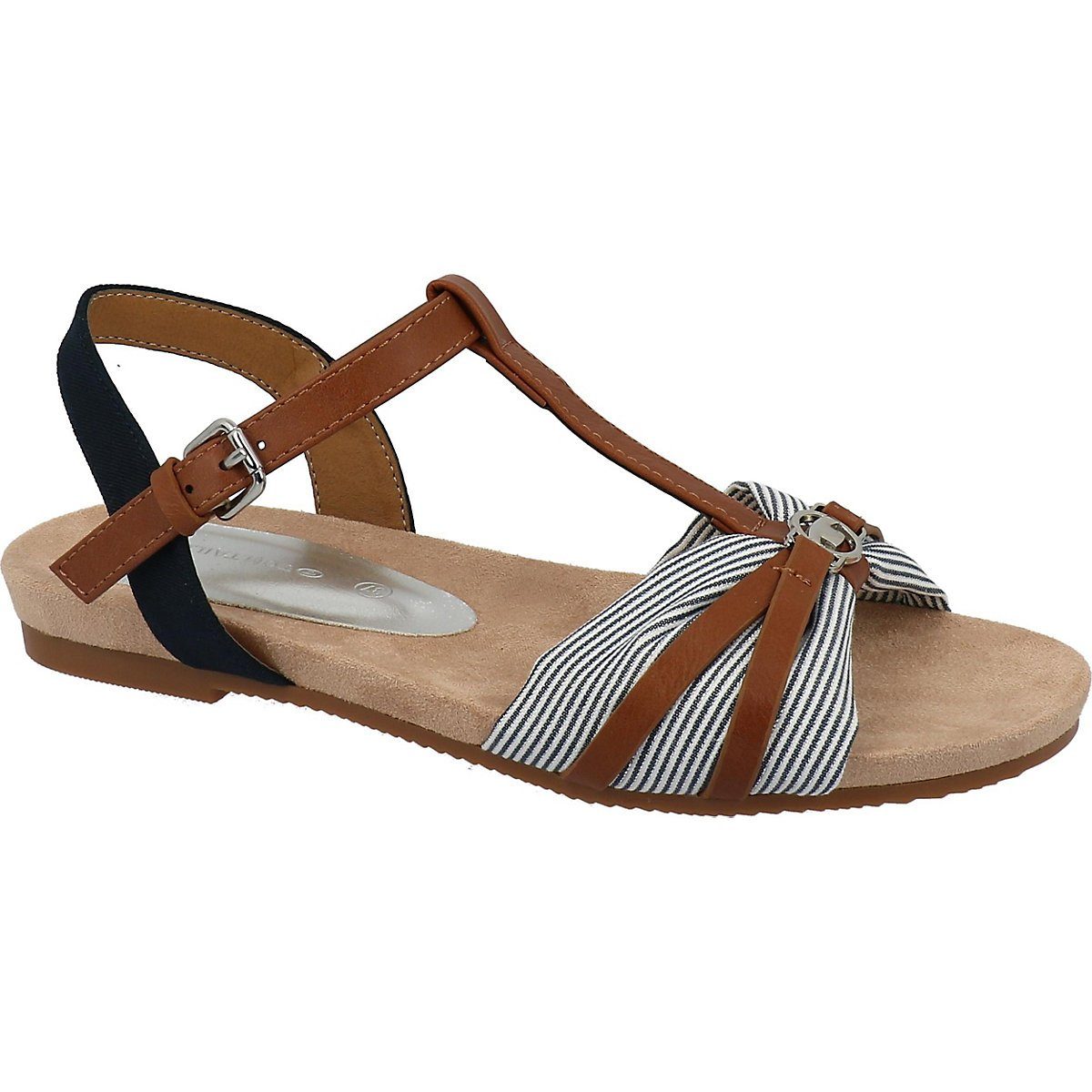 TOM TAILOR T-Steg-Sandalen Sandale, Obermaterial (Schuhe): Textil