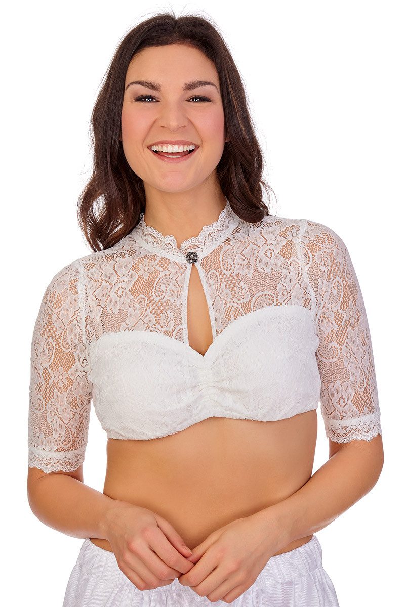 Dirndlbluse Dirndlbluse - ENJA-NORENA - offweiß
