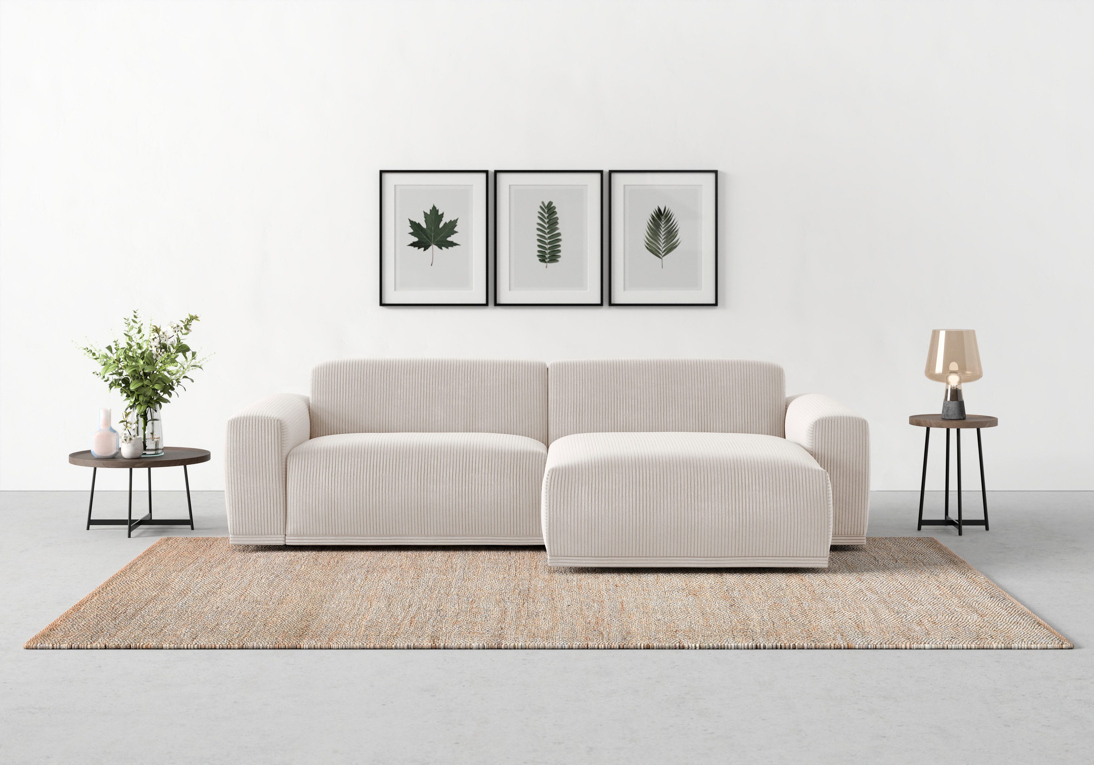 TRENDMANUFAKTUR Ecksofa "Braga, mit hochwertigem Kaltschaum, L-Form, in Cor günstig online kaufen